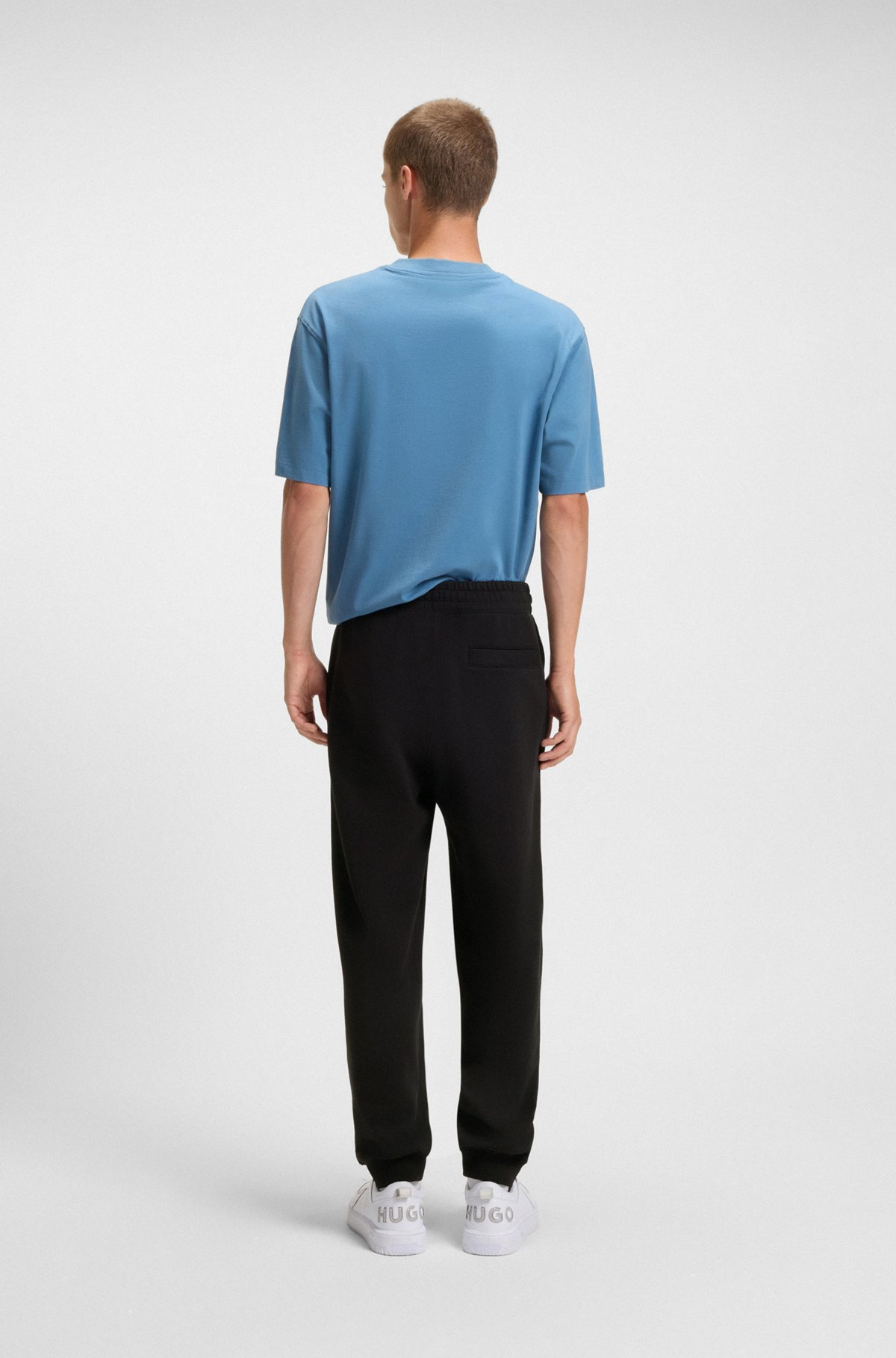 COTTON-TERRY TRACKSUIT BOTTOMS WITH OMBRÉ LOGO EMBROIDERY - 5