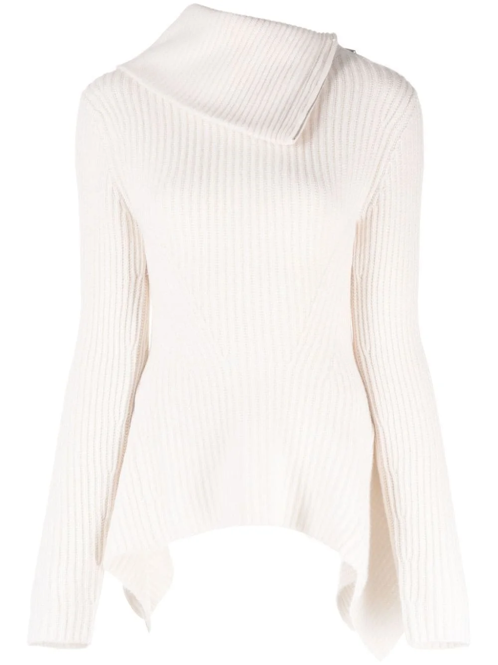 Keyara foldover-collar jumper - 1