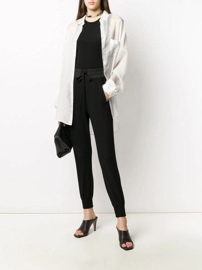 Ann Demeulemeester drawstring slim-fit trousers outlook