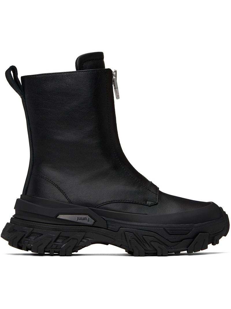 Black Signature Sole Boots 1