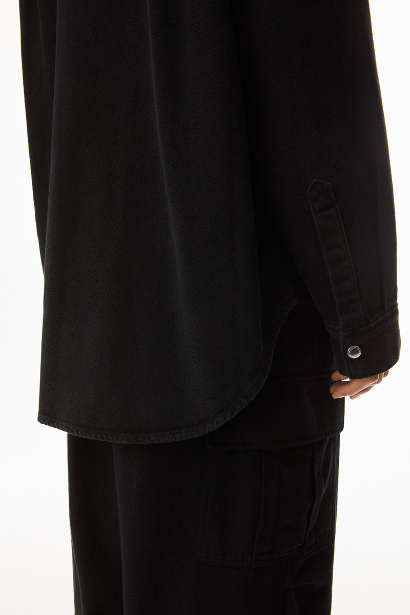 OVERSIZED SHIRT IN TWILL DENIM 5