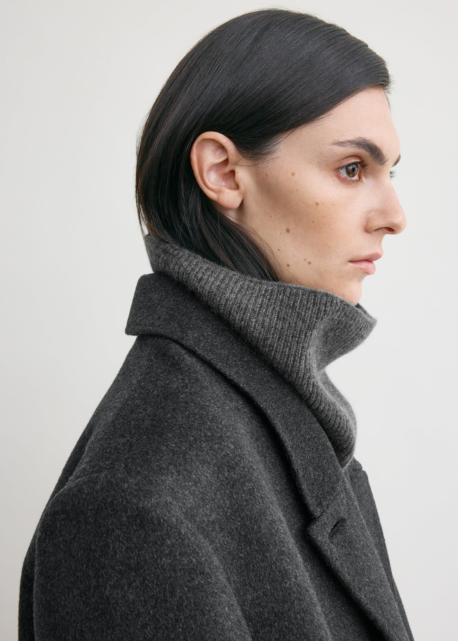 Cashmere neck warmer charcoal - 3