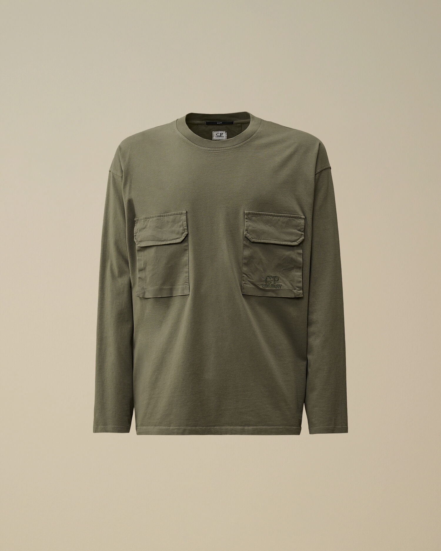 Brushed Jersey Mixed Boxy Longsleeve T-Shirt - 1