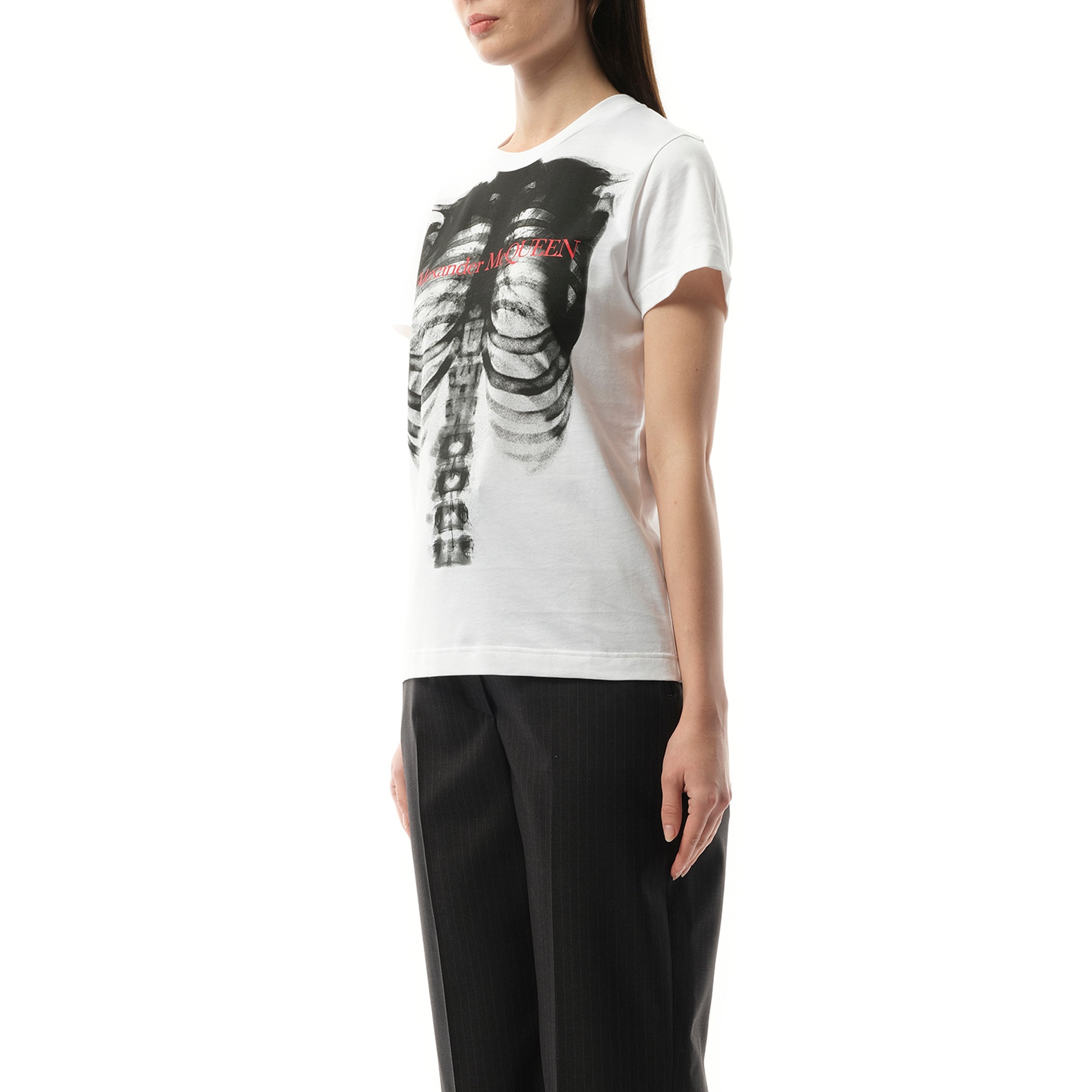 Ribcage Fit T-Shirt in White - 5