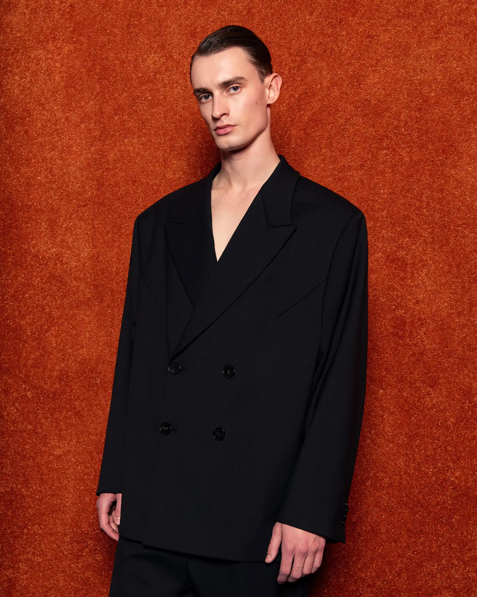 DOUBLE BREASTED BLAZER BLACK - 8