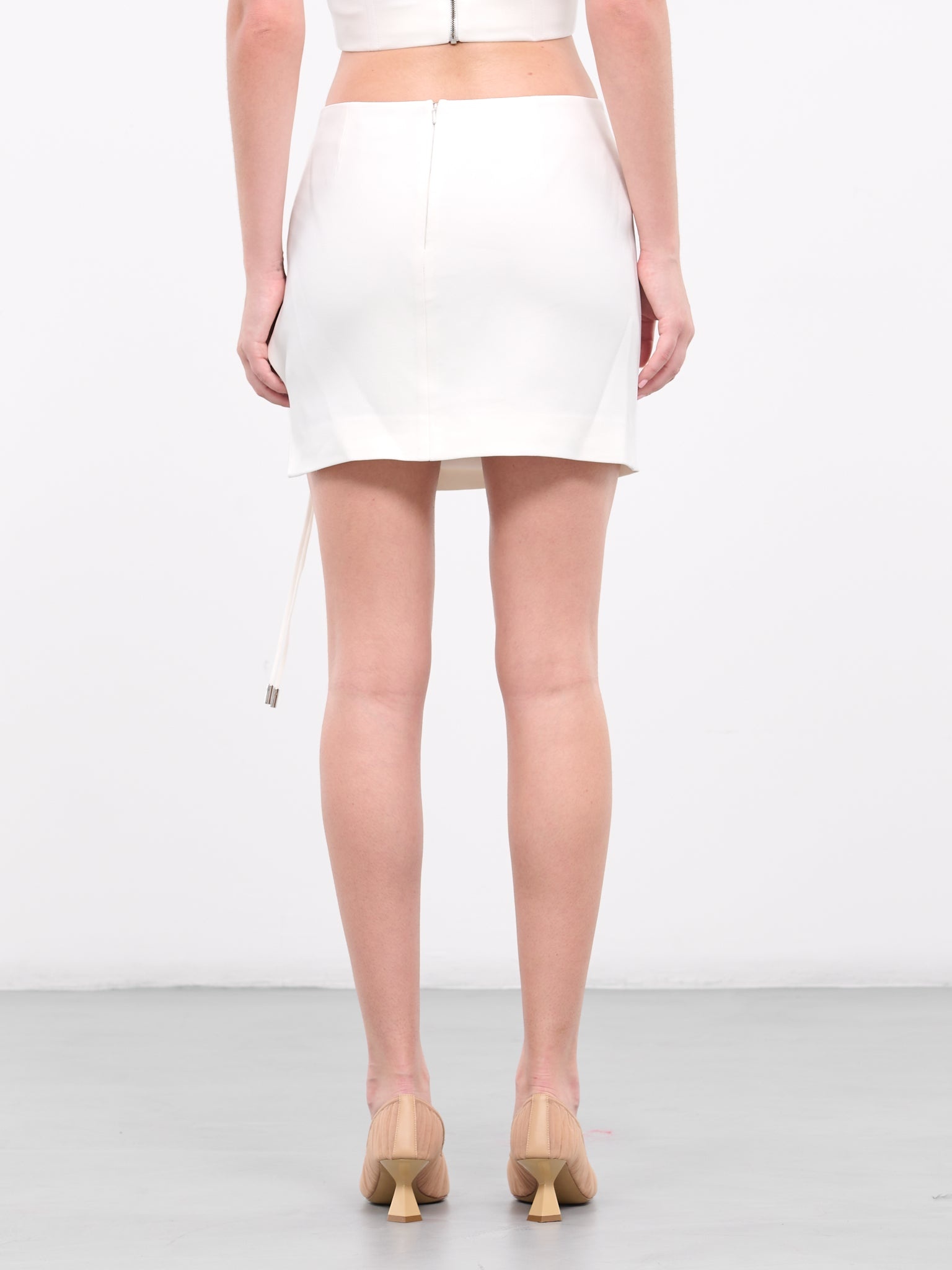 Self-Tie Mini Skirt - 3