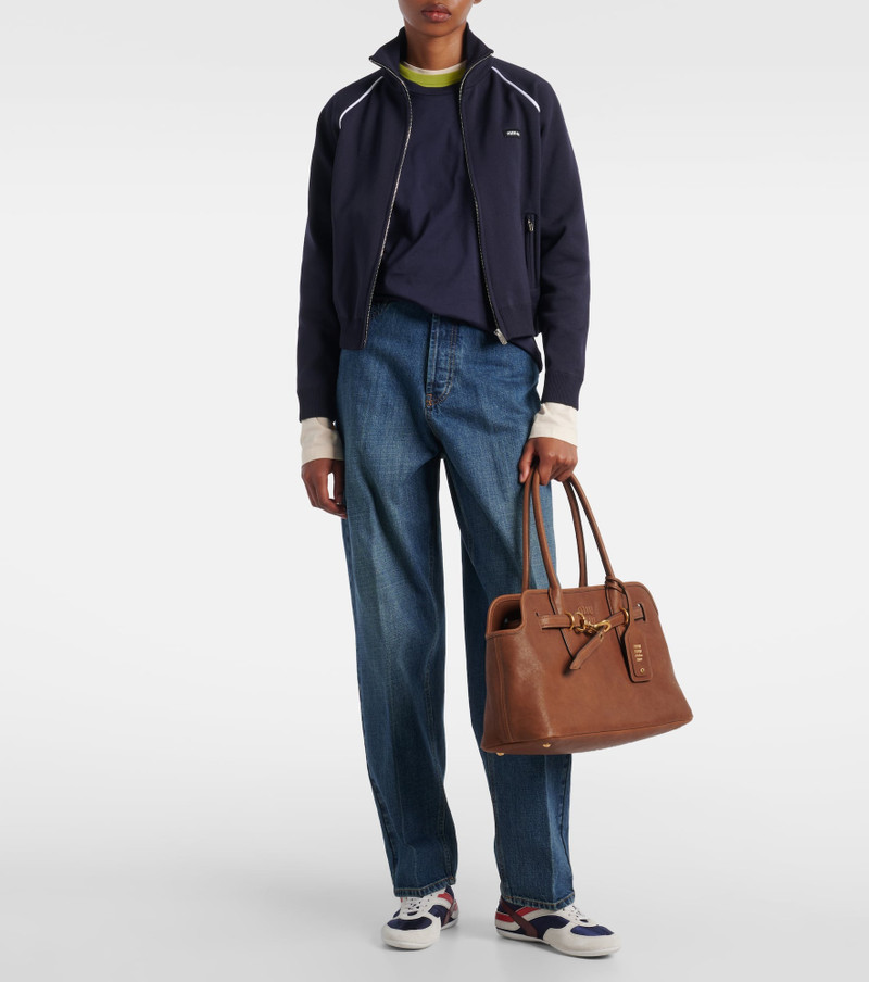 Miu Miu Aventure Large leather tote bag outlook