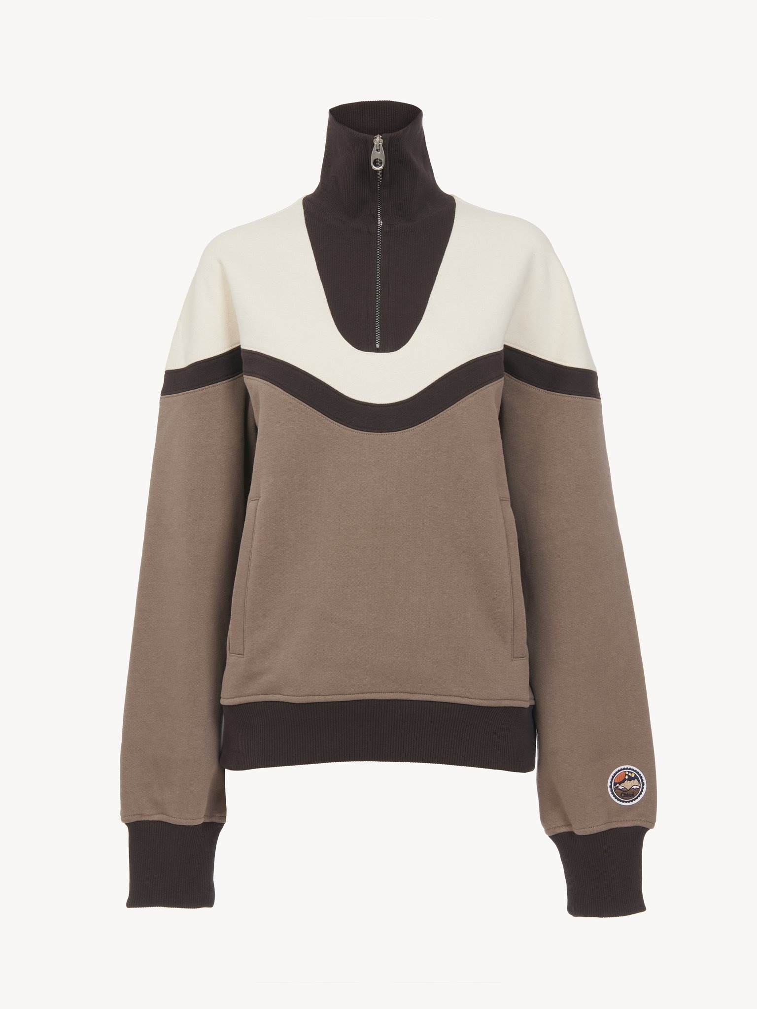 ZIP-COLLAR SWEATER - 2