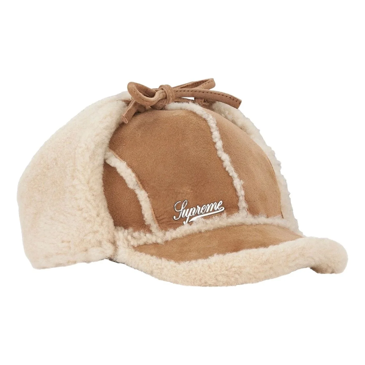Supreme FW25 Shearling Lined Earflap Cap 'Tan' SUP-FW25-1100-TAN - 1