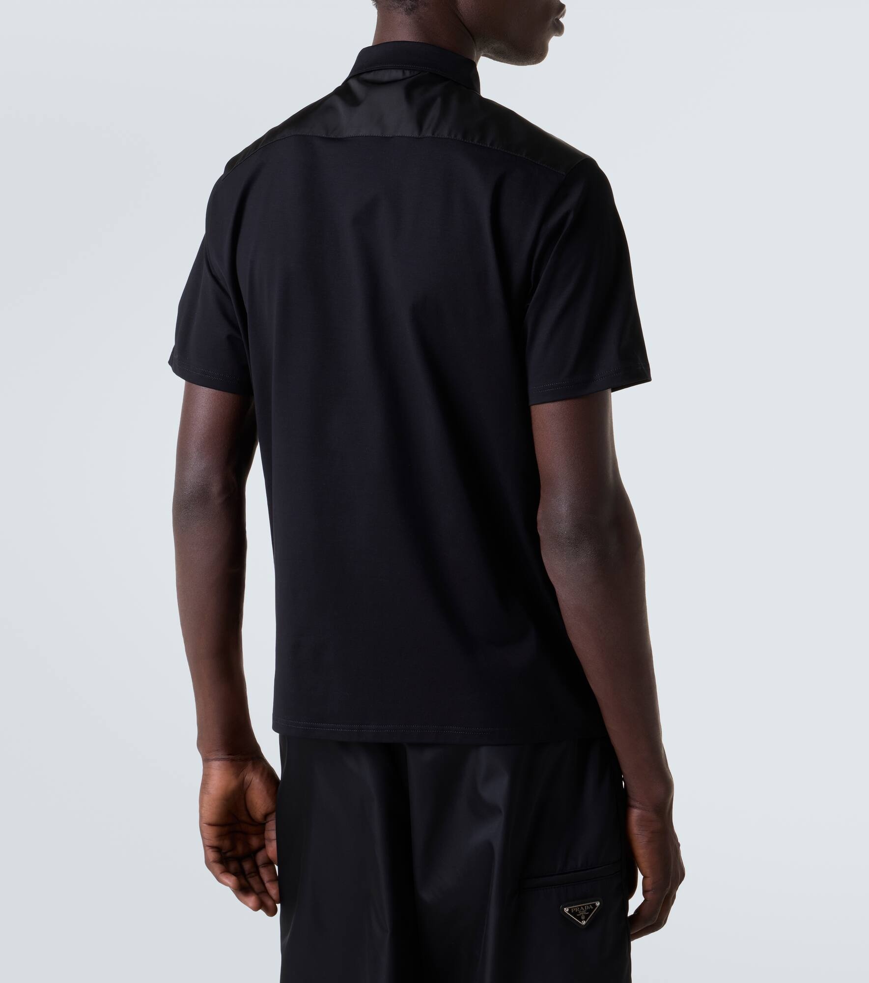 Re-Nylon cotton-blend polo shirt - 4