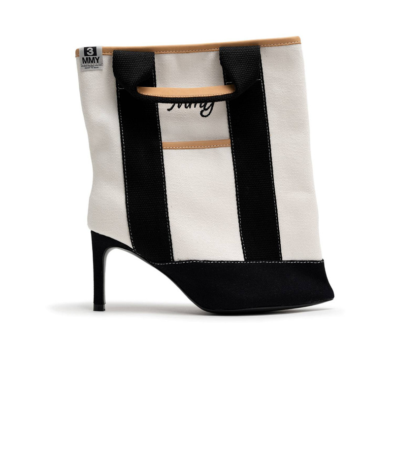 Tote Bag Detail Pin Heel Boots 5