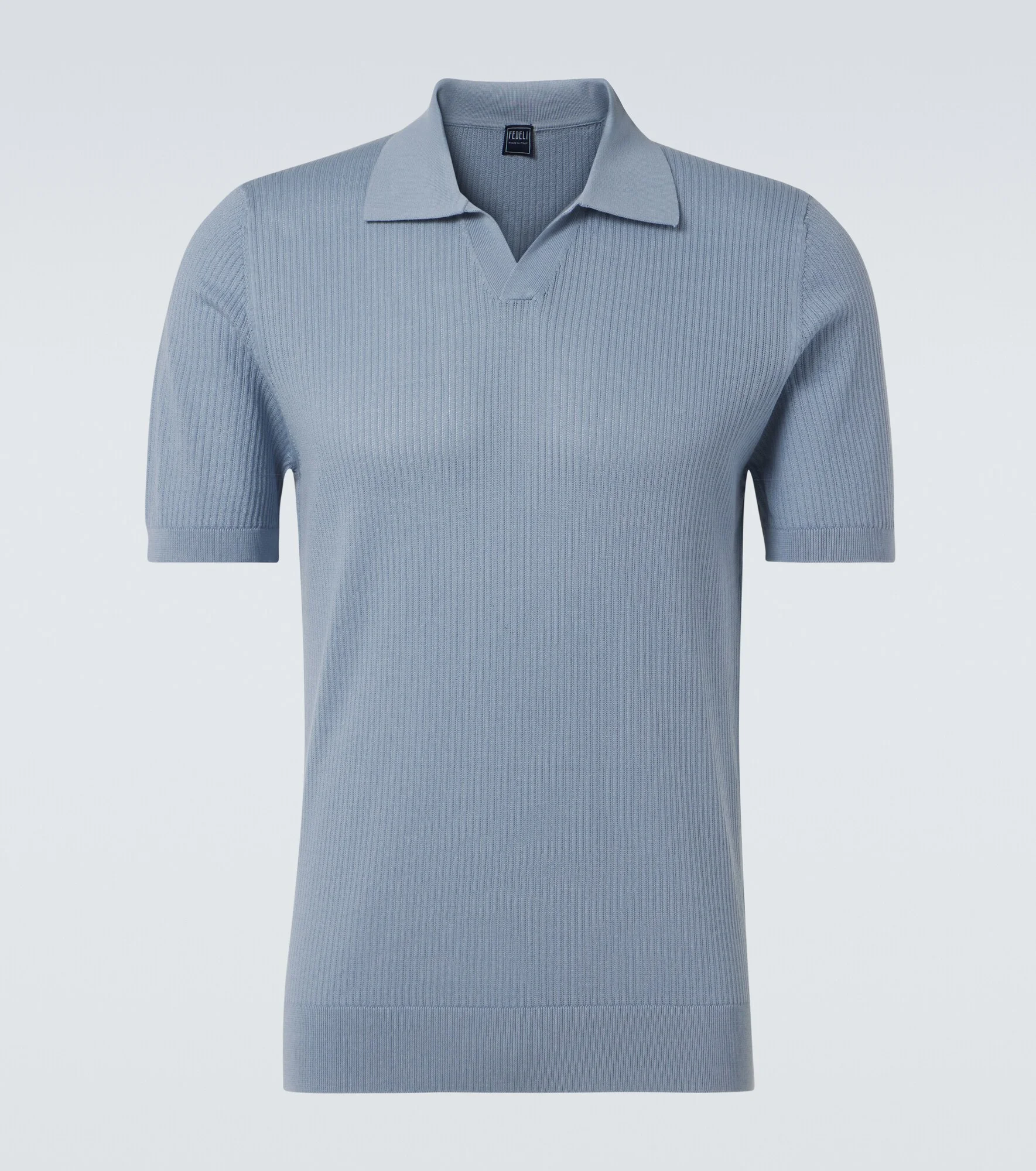 Cotton piqué polo shirt - 1