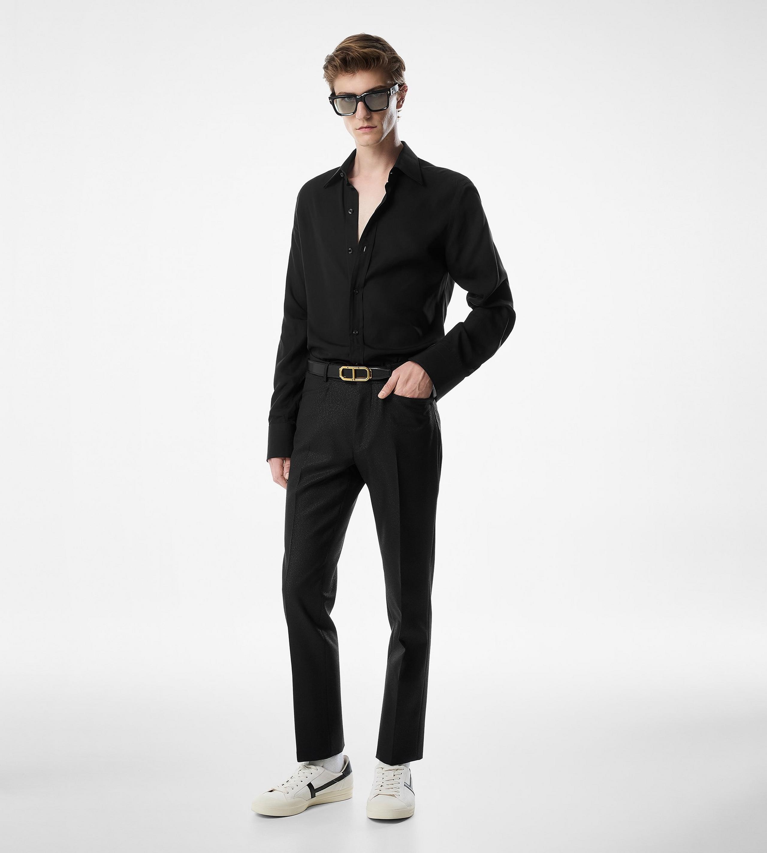 CREPE SATIN SLIM FIT SHIRT - 2
