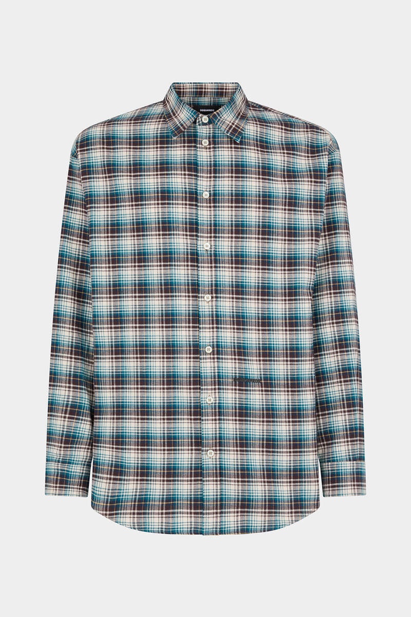 LAYERED SLEEVES CHECKED SHIRT - 1