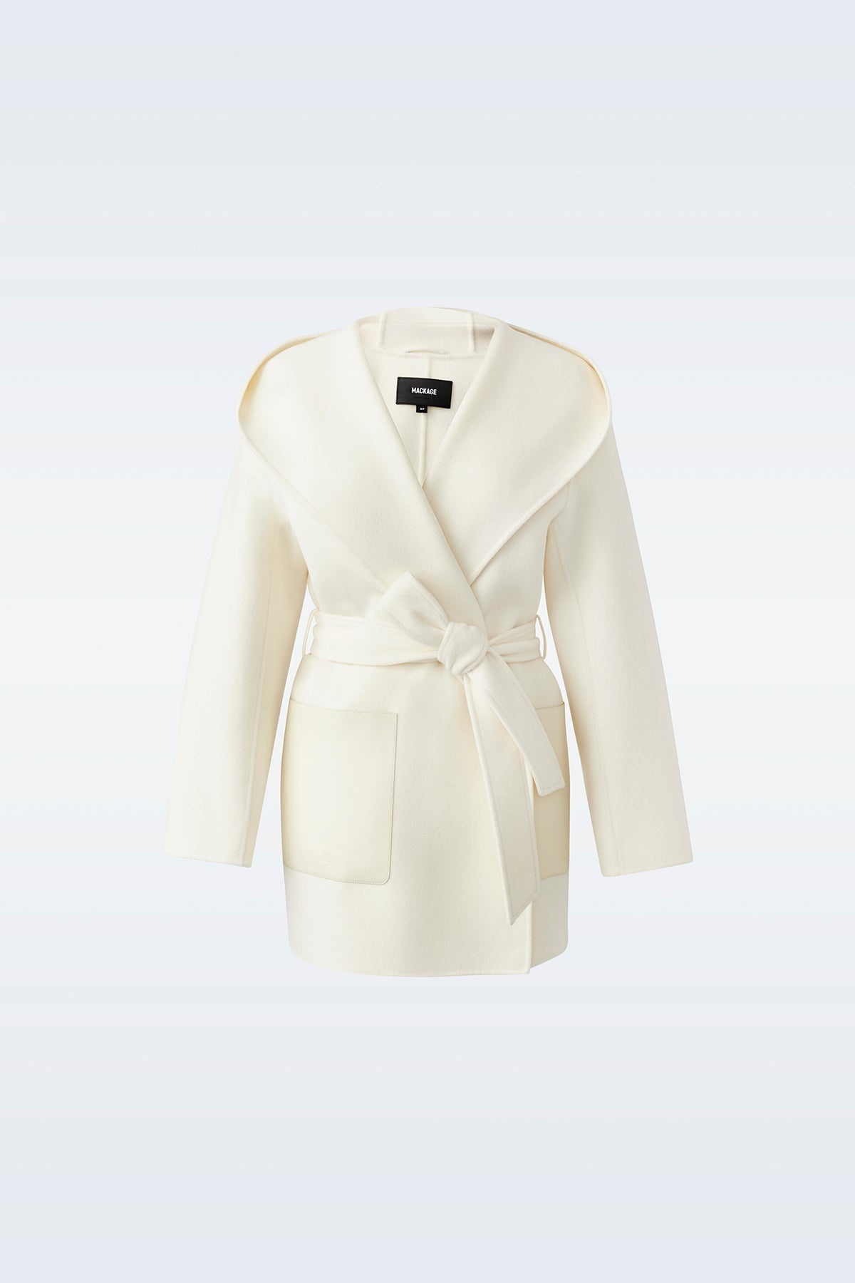 AZRA Double-face wool wrap coat - 1