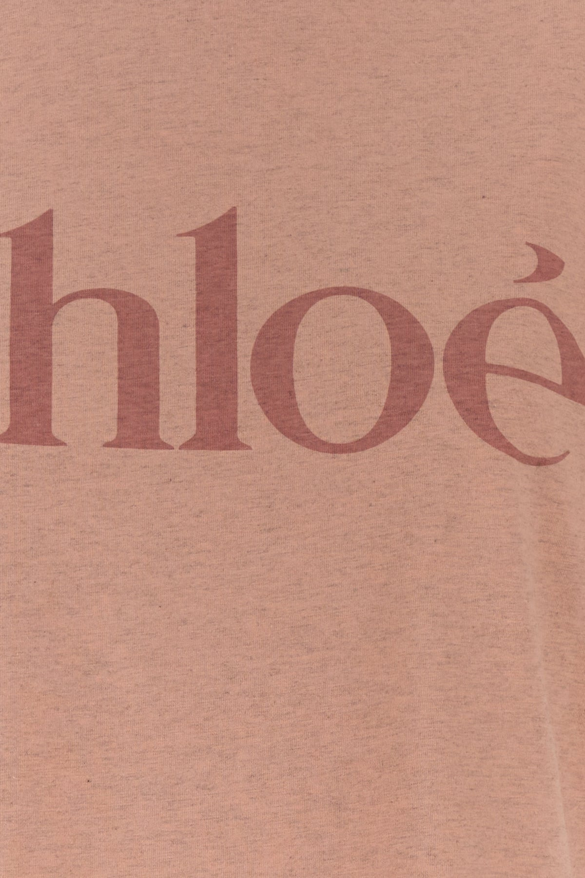 Melange dark pink cotton t-shirt - 3