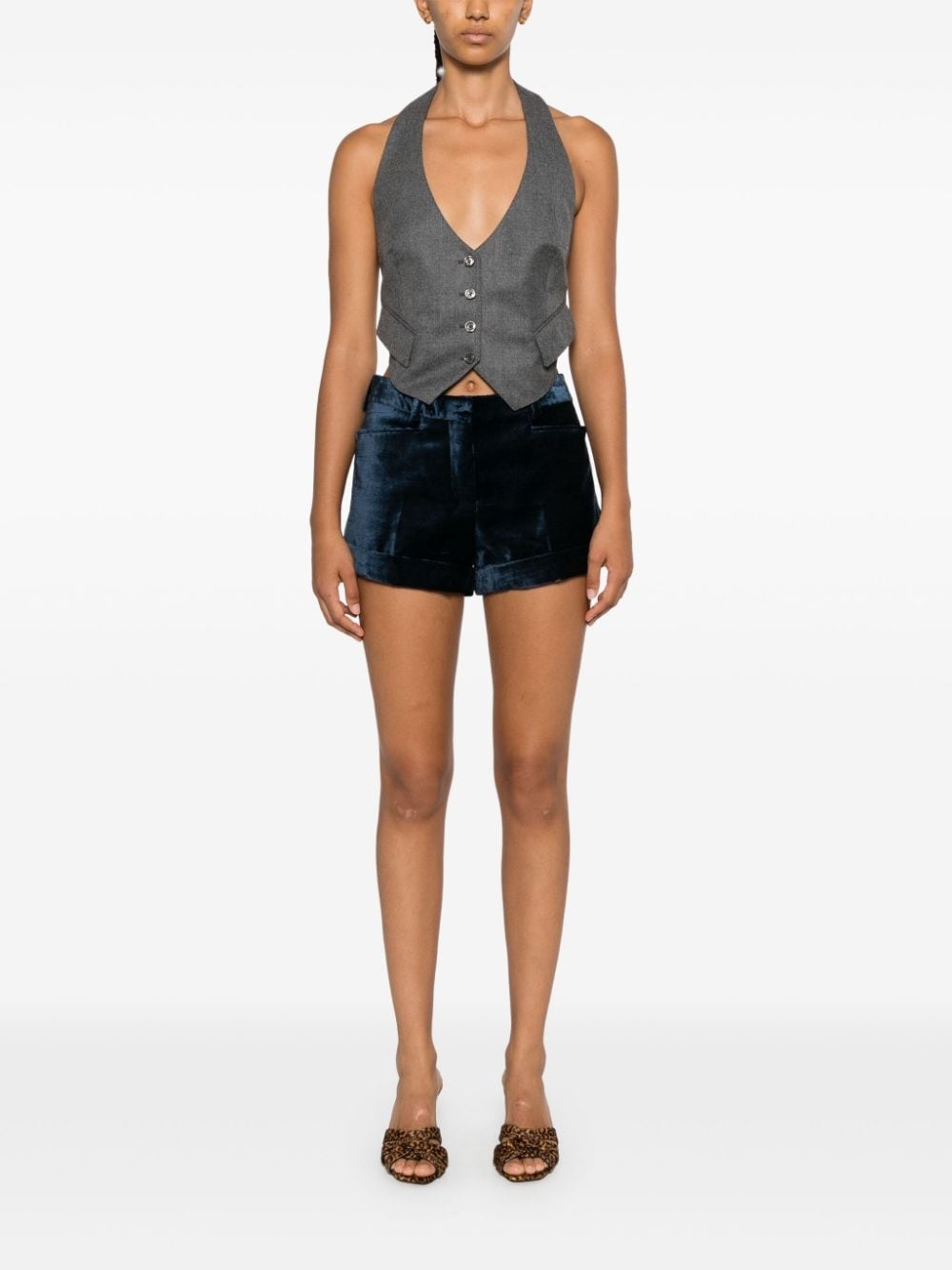 flannel openback waistcoat - 2