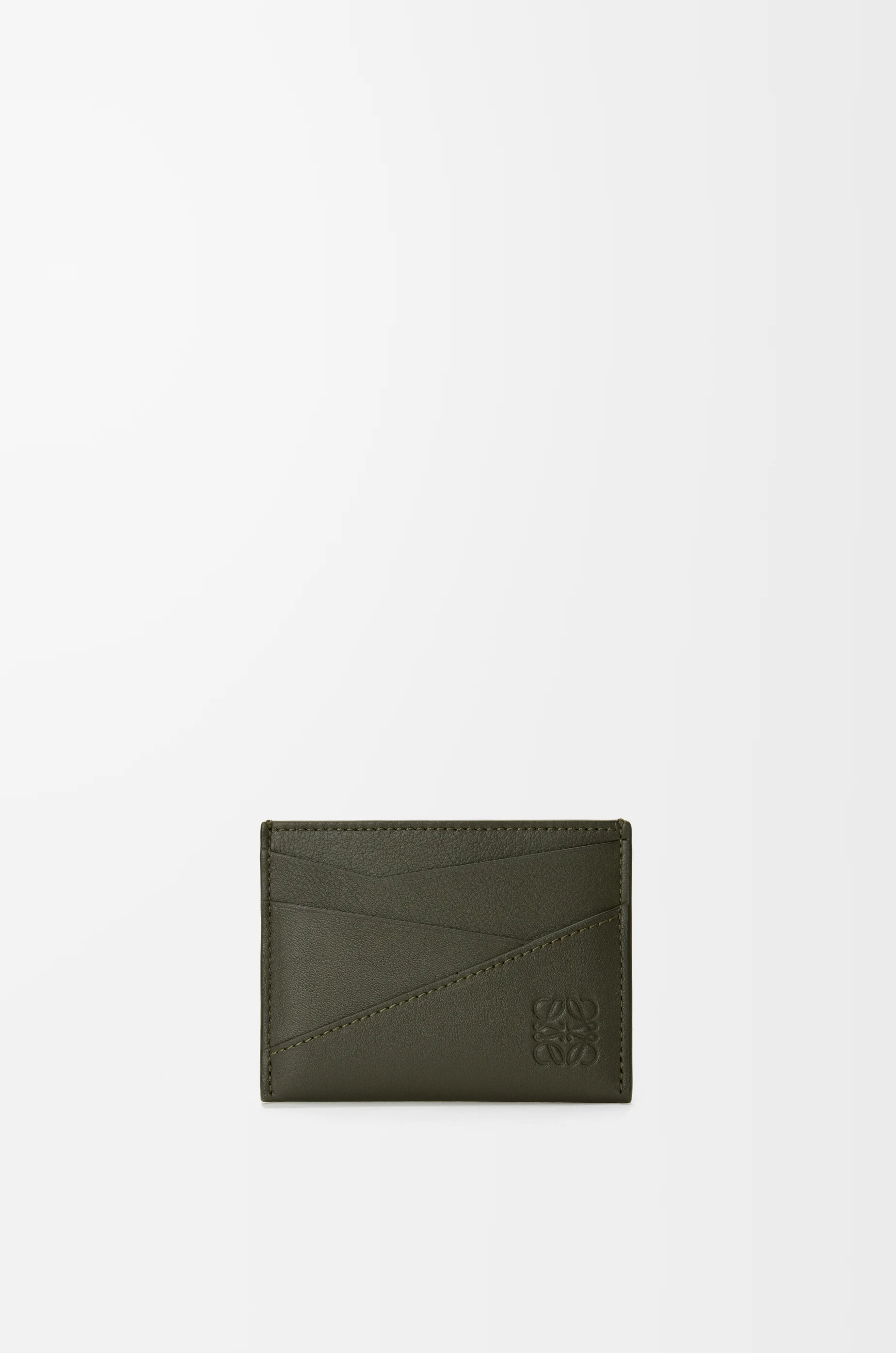 Puzzle plain cardholder in classic calfskin - 1