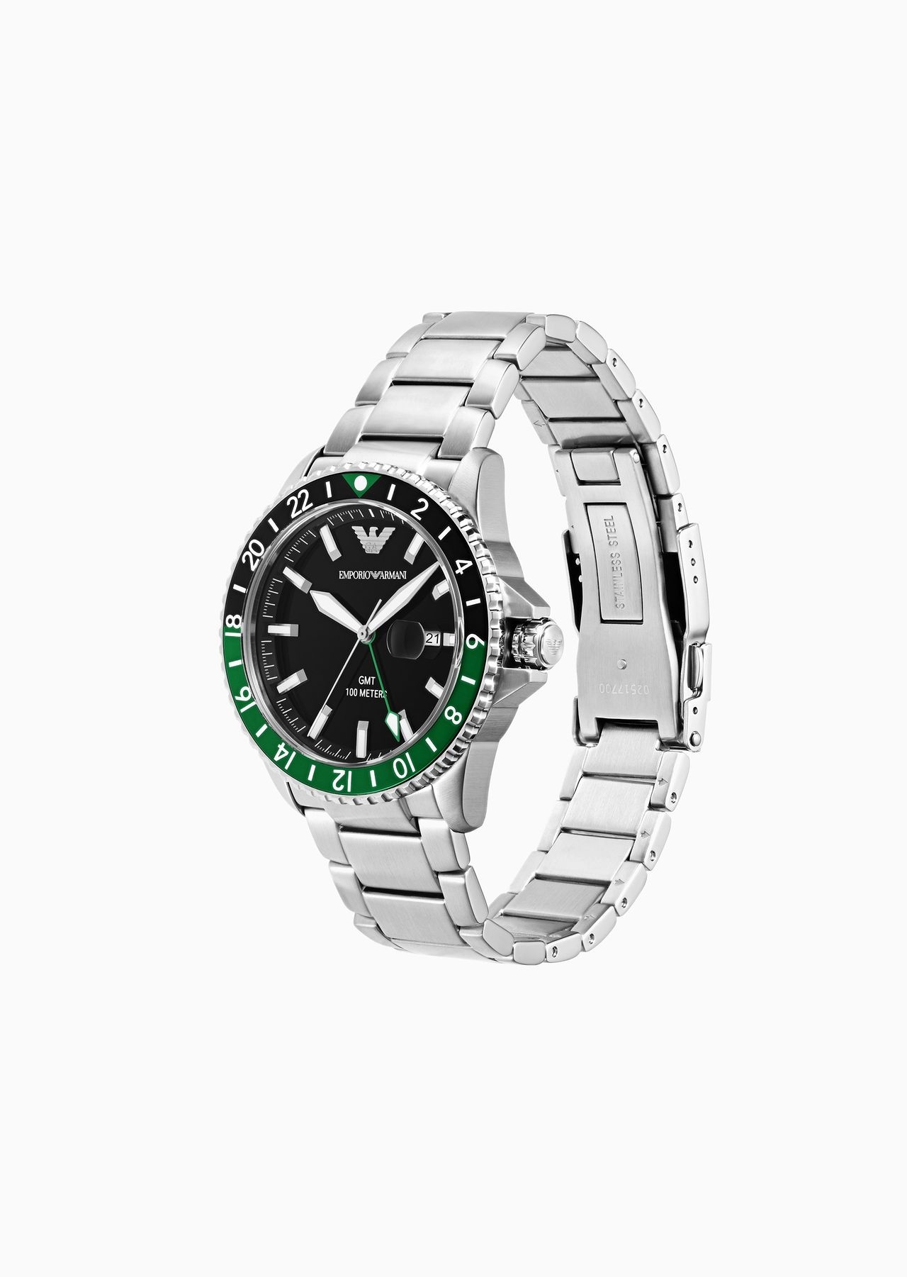 GMT Dual Time Stainless Steel Watch - 2