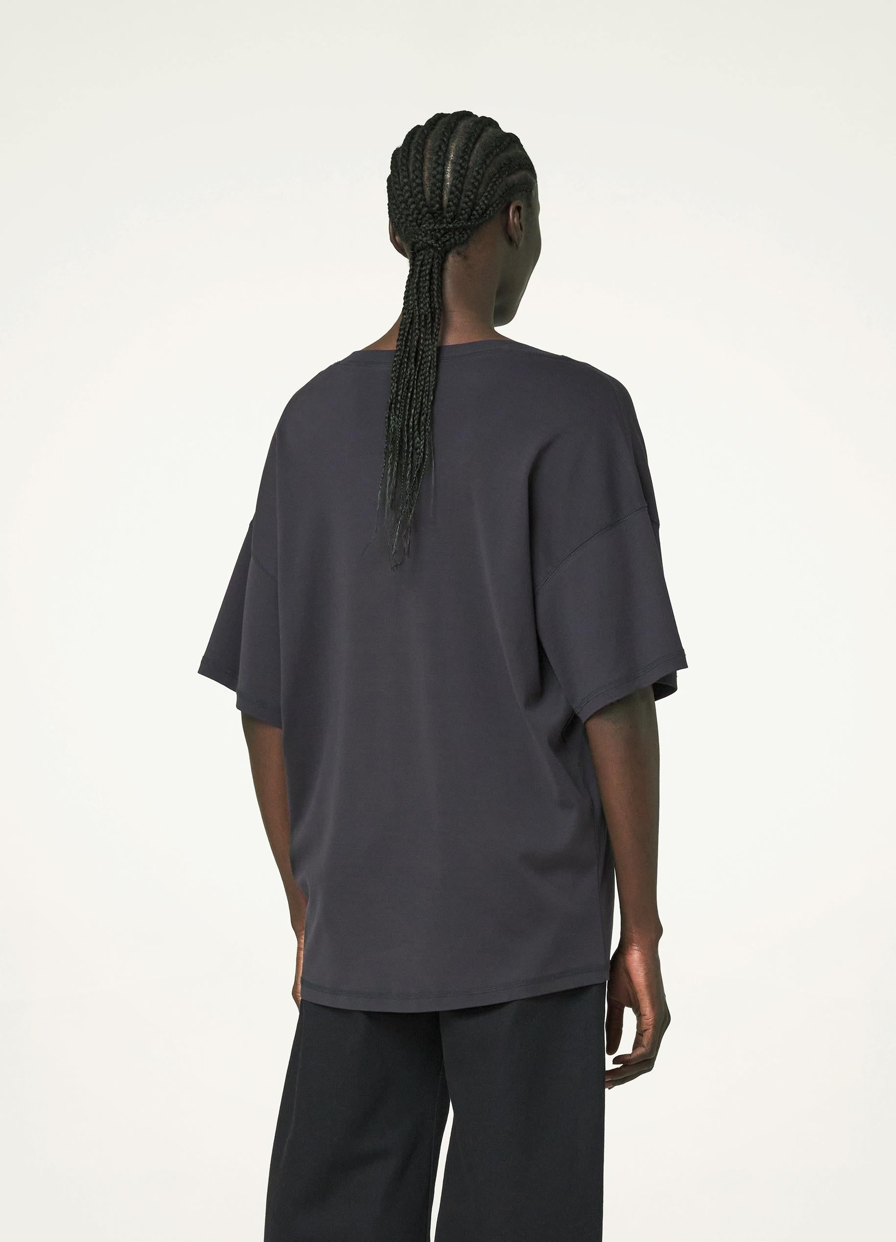 LEMAIRE RIB T-SHIRT リラックスフィット Light Cream Rib T-shirt | LEMAIRE