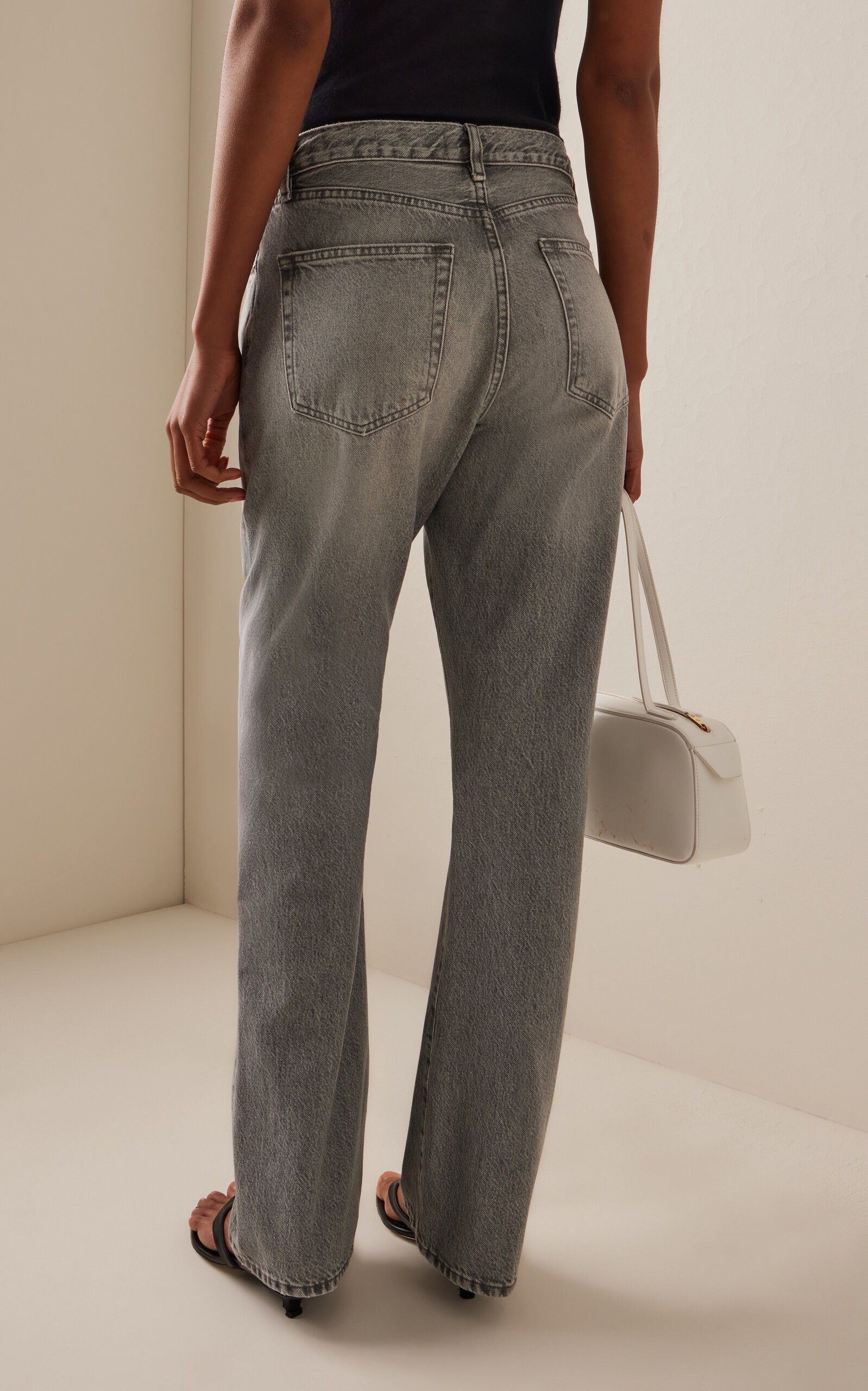 The Vertical Rigid High-Rise Straight-Leg Jeans grey - 4