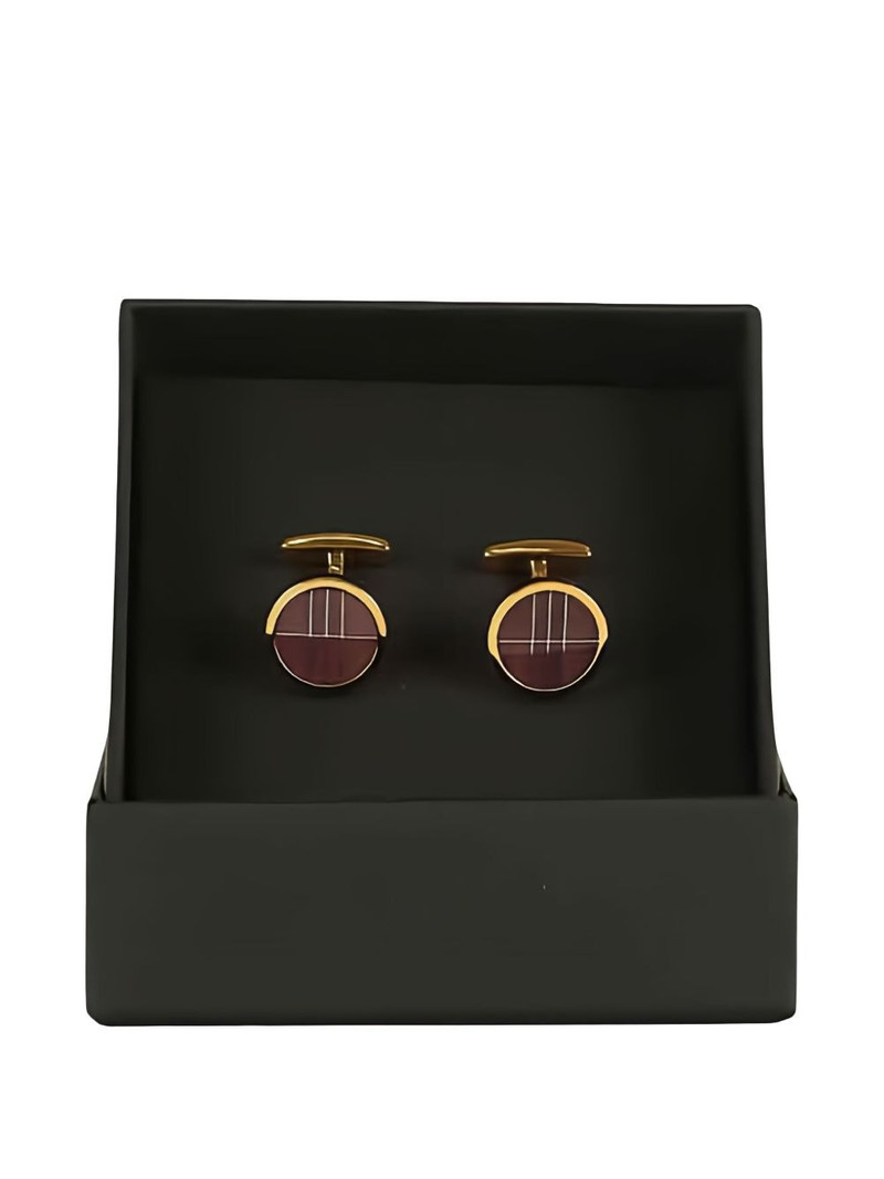 BOSS round-grid cufflinks outlook