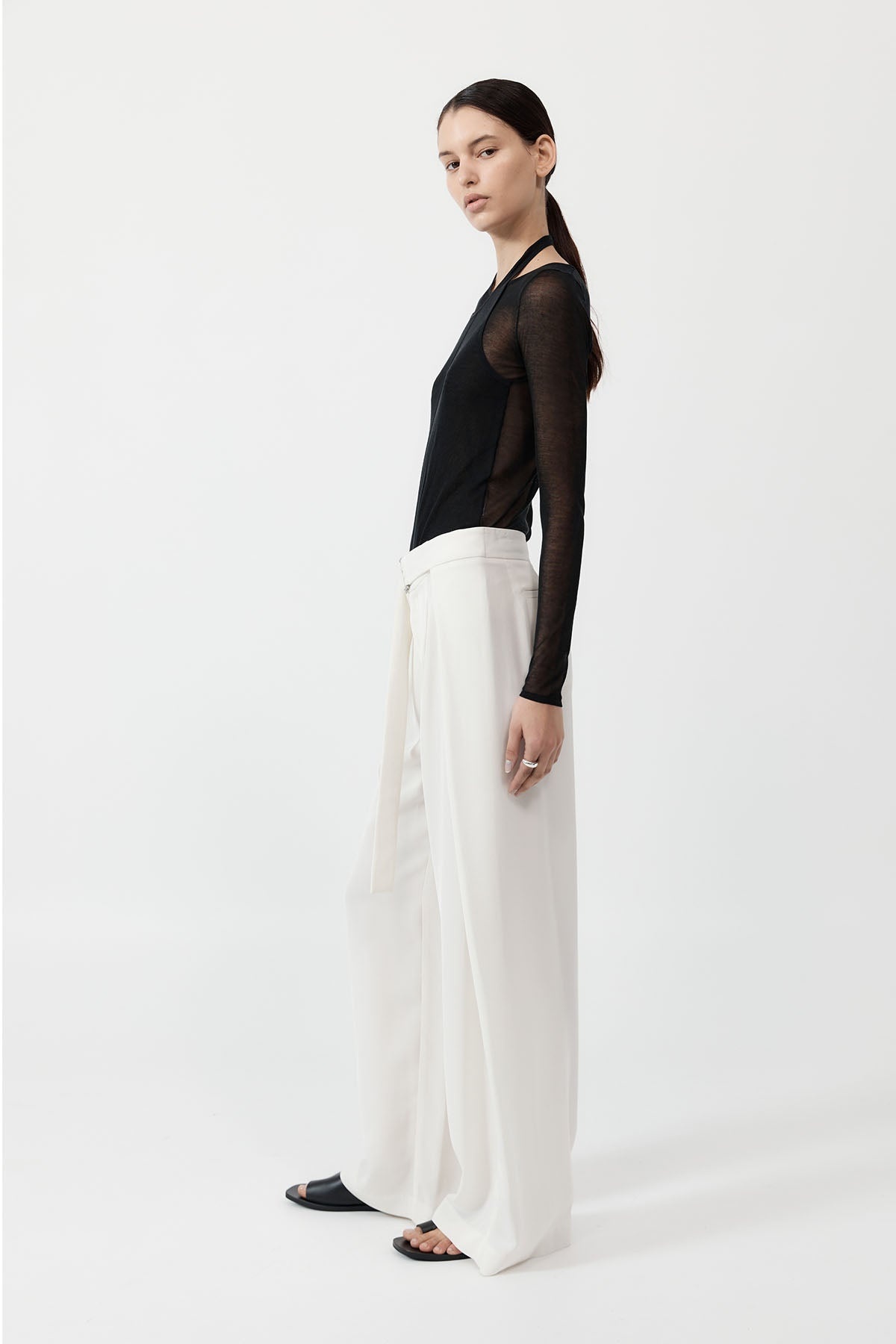 Fold Trousers - Off White - 3
