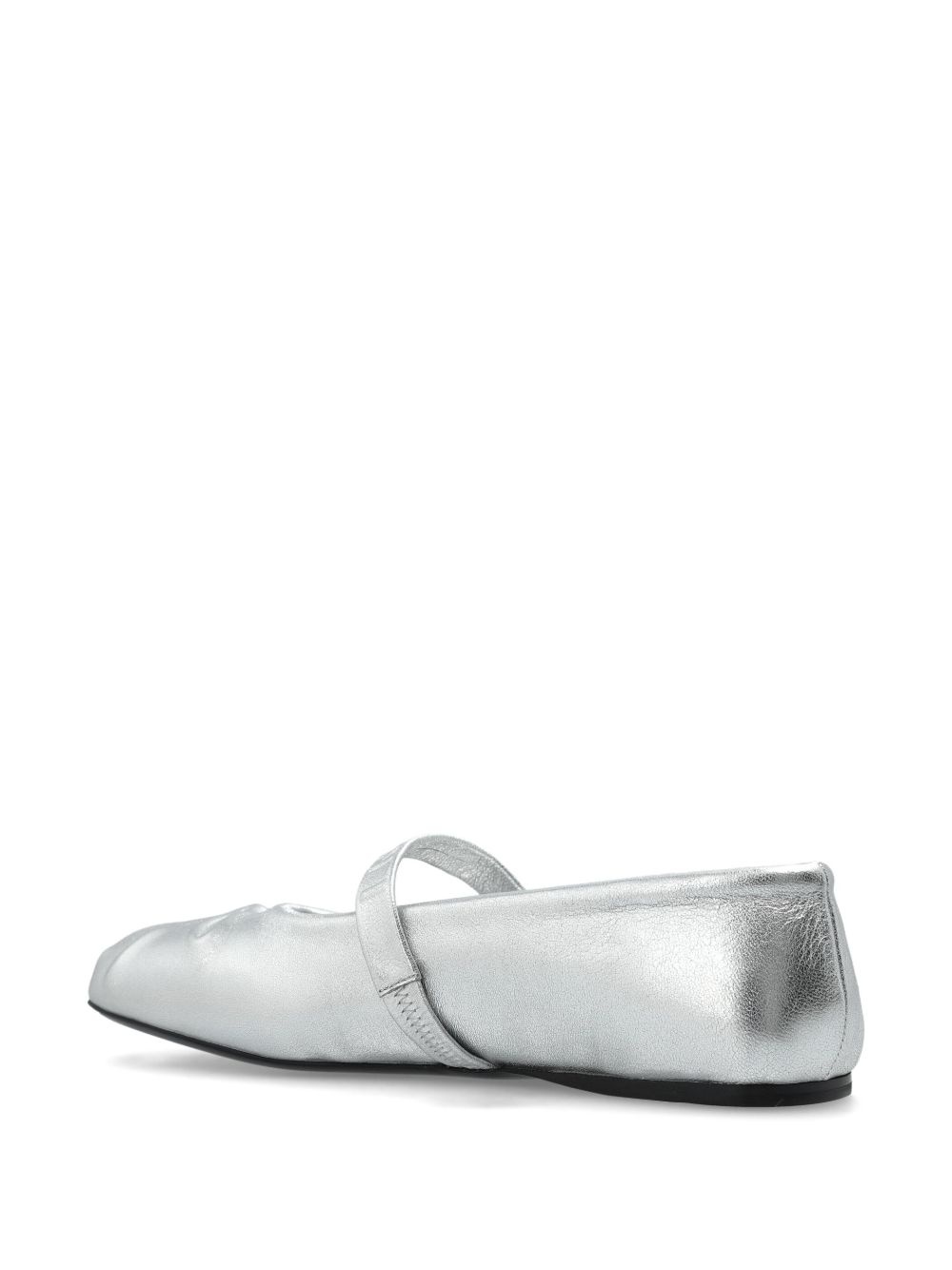 metallic ballerina shoes - 3