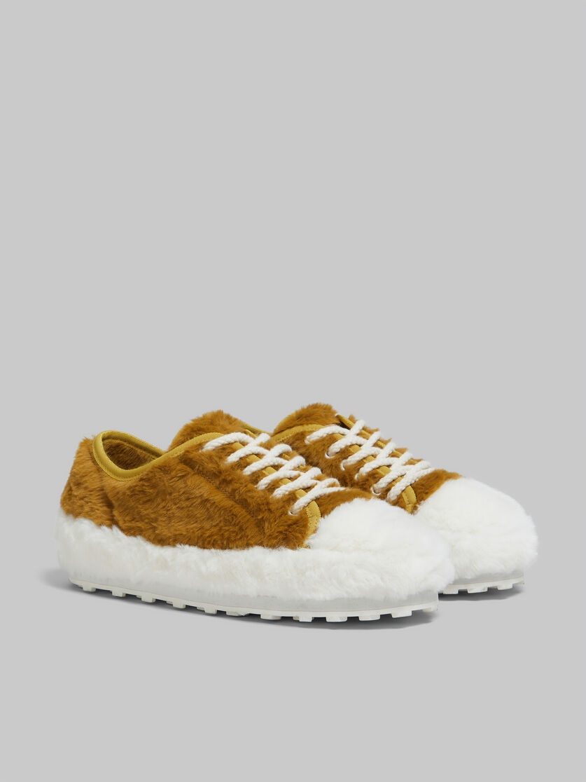 BEIGE TEDDY TENNIS SNEAKER - 2