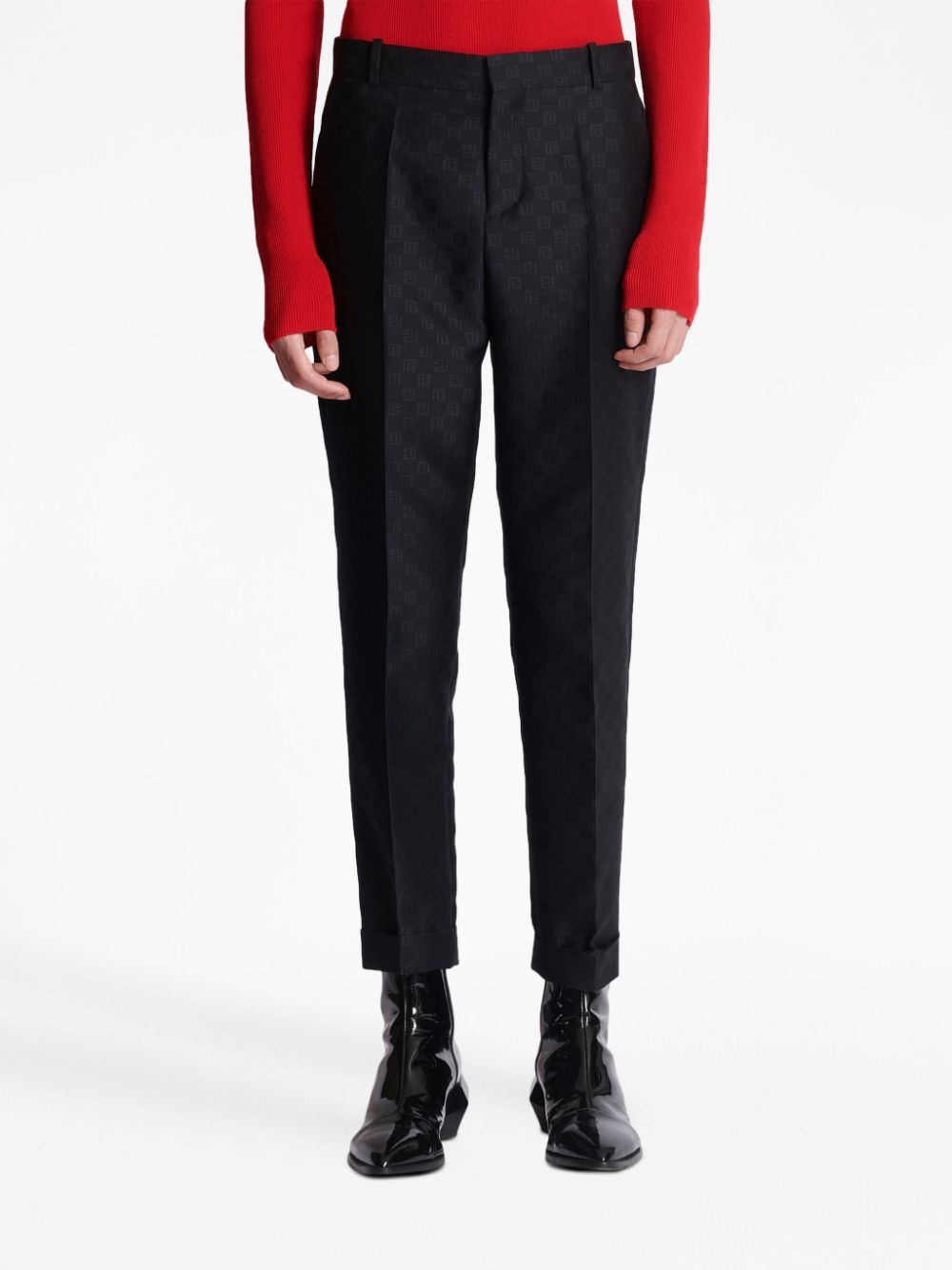 straight-leg tailored trousers - 5