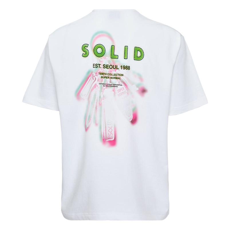 SOLID HOMME Charms Back Print T-Shirt outlook