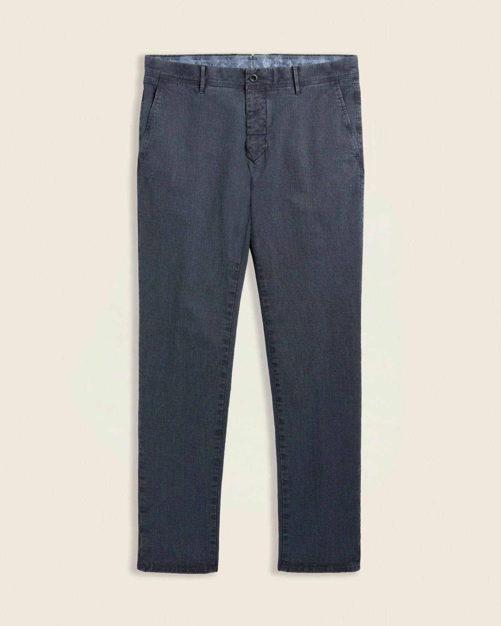Slim fit stretch cotton trousers - 1