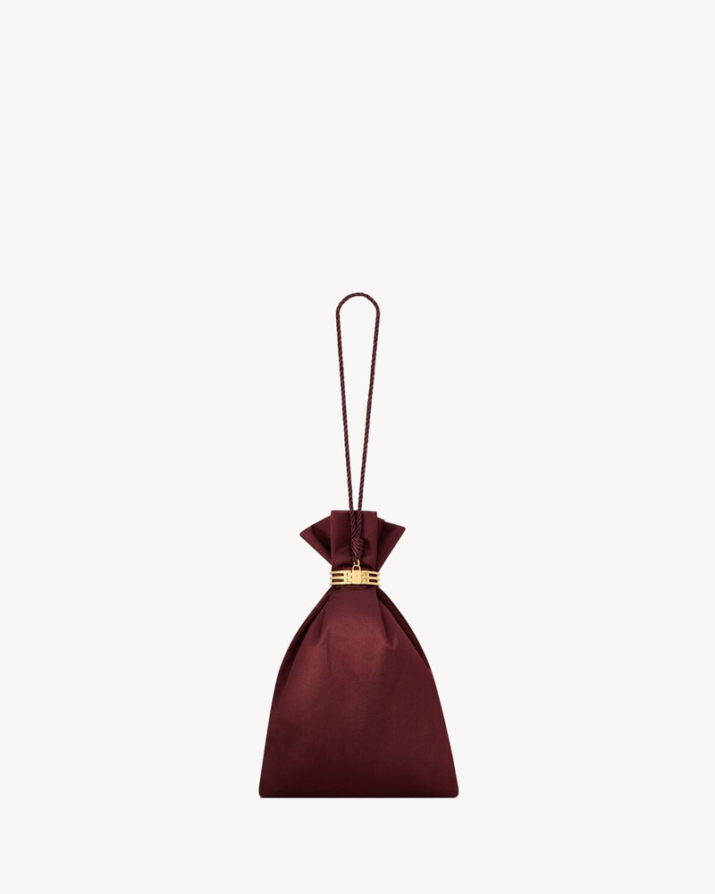 SAINT LAURENT EVENING POUCH IN SATIN outlook