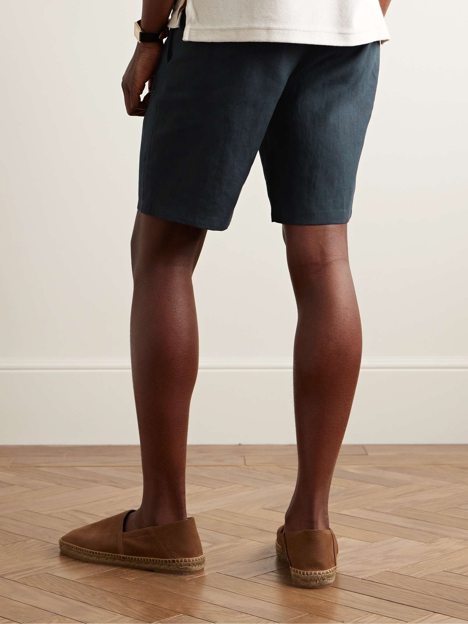 Straight-Leg Linen Shorts - 4