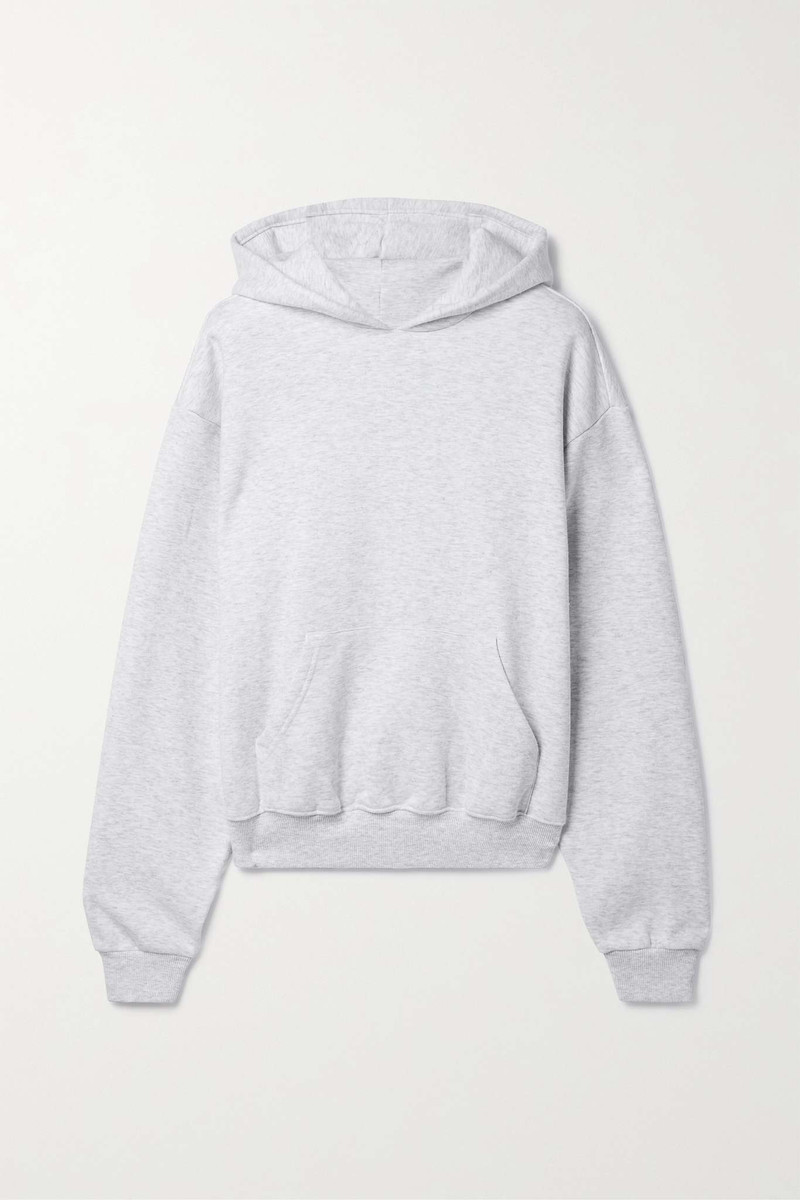 Cotton-blend jersey hoodie - 1