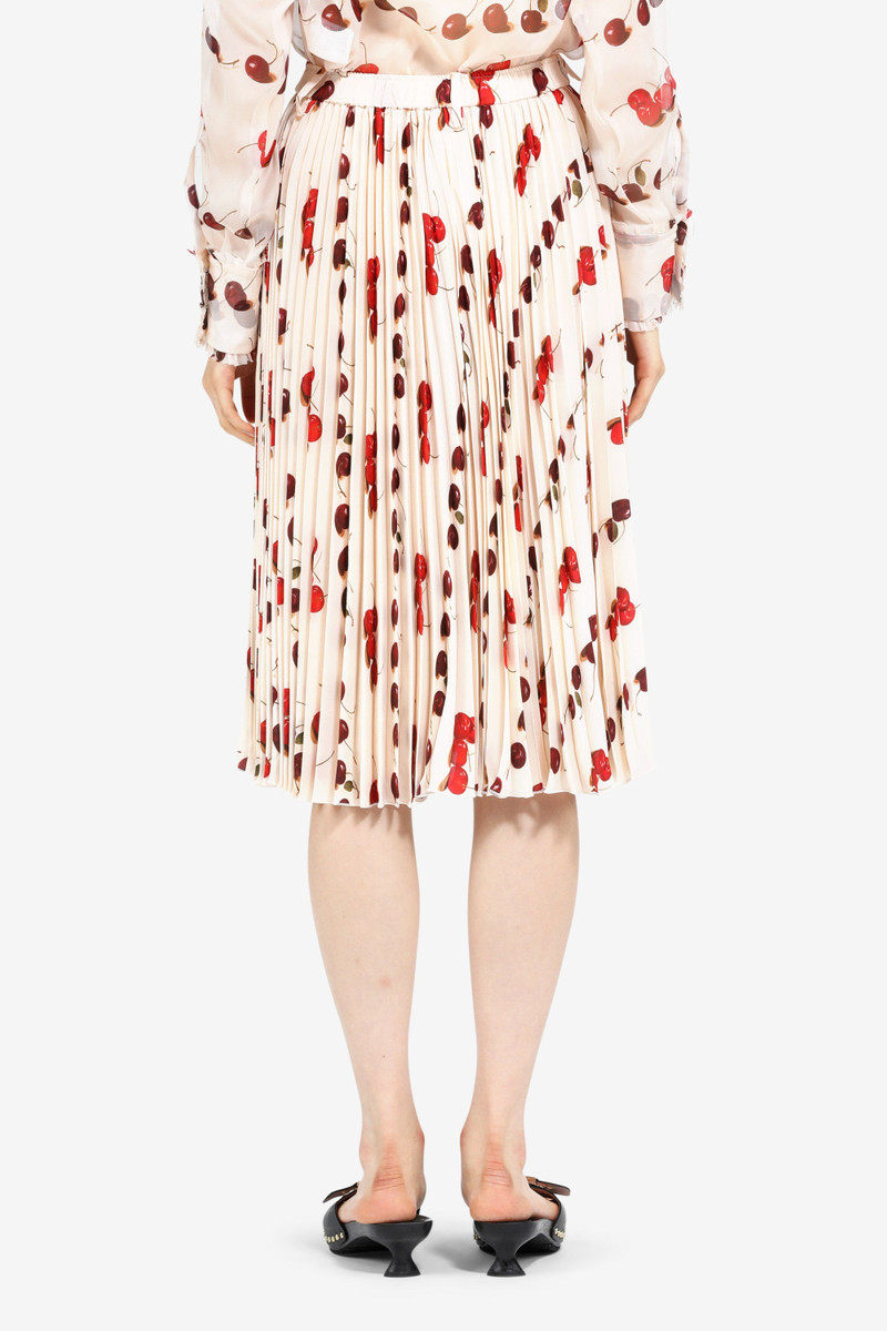 N°21 CHERRY-PRINT PLEATED SKIRT outlook