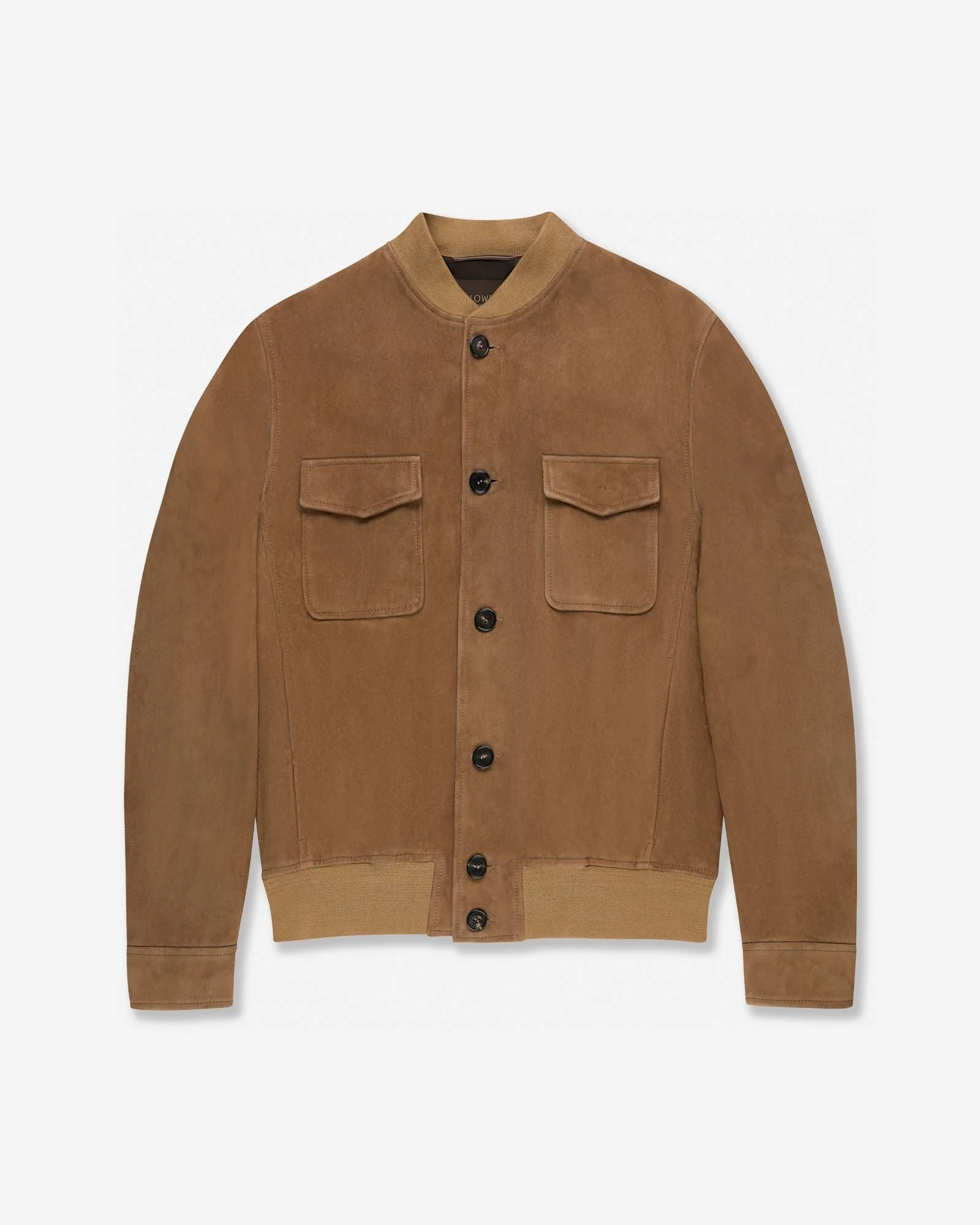 Suede leather bomber jacket - 1