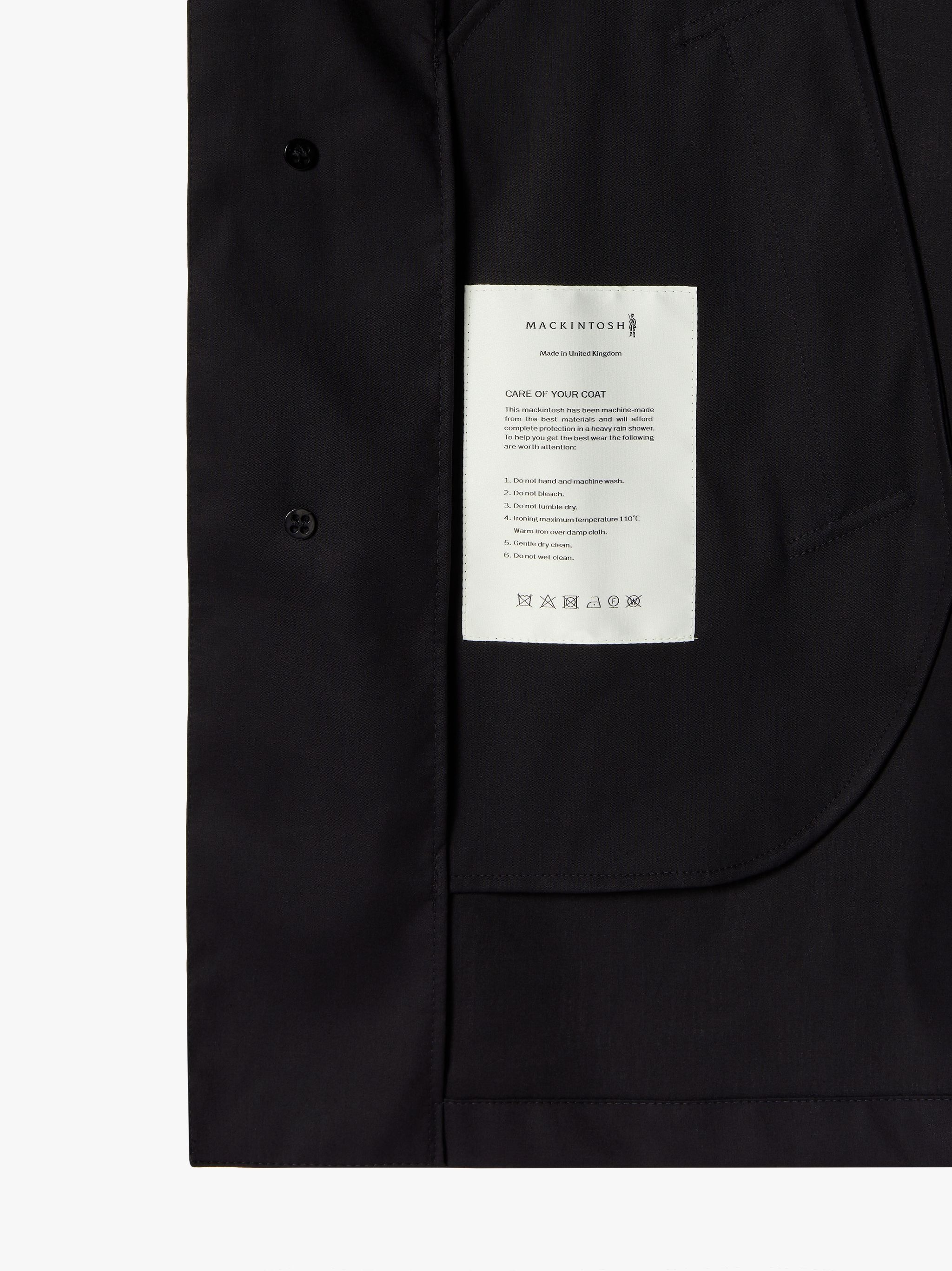 CAMBRIDGE HOOD BLACK RAINTEC COTTON COAT | GMC-111 - 6