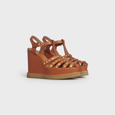 CELINE MANON WEDGE SANDAL  IN  CALFSKIN outlook