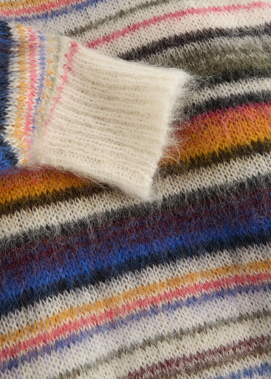 Isabel Marant étoile Drussell Striped Mohair-blend Jumper - 5