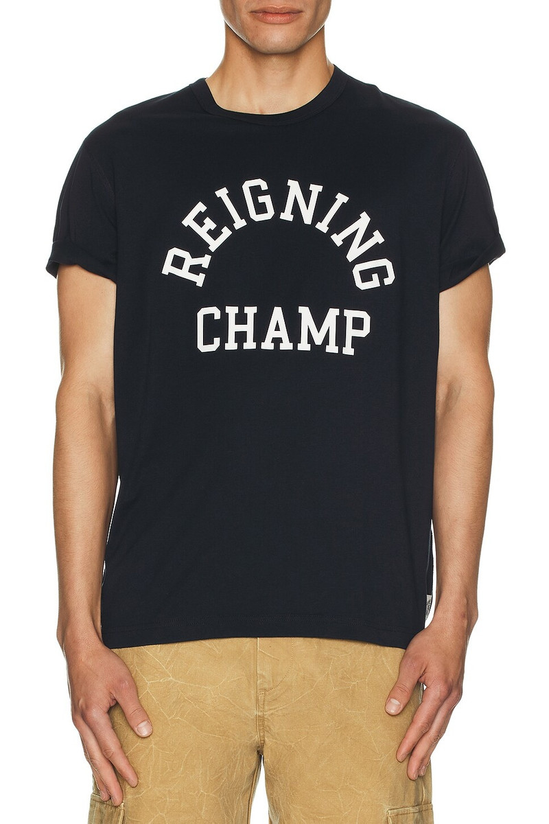 Reigning Champ Lightweight Jersey Arch Logo T-Shirt outlook