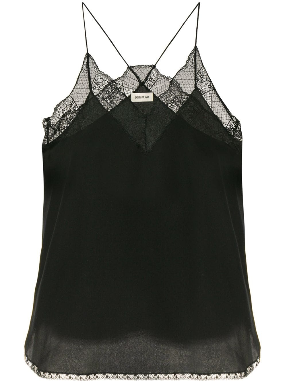 lace-detail camisole top - 1