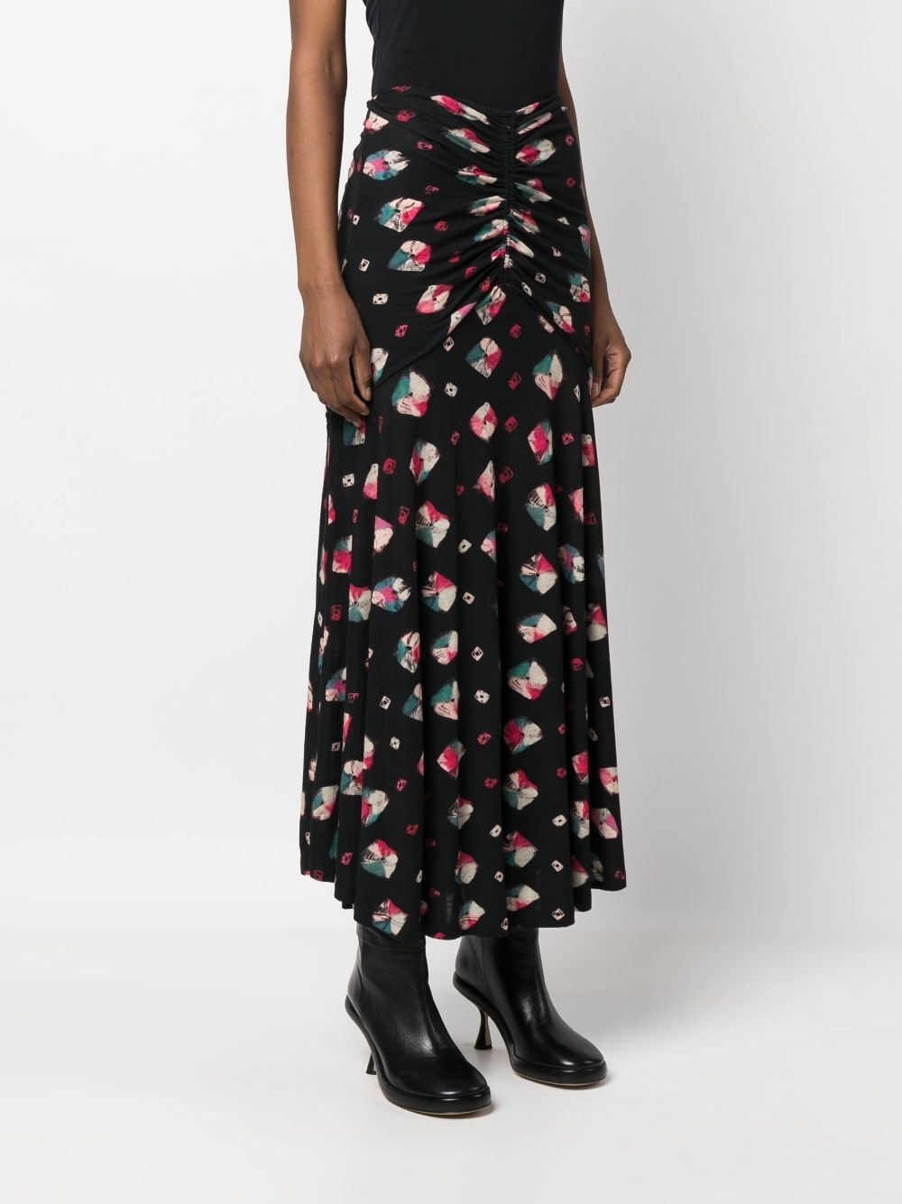 Nadira Nocturne-print maxi skirt - 3