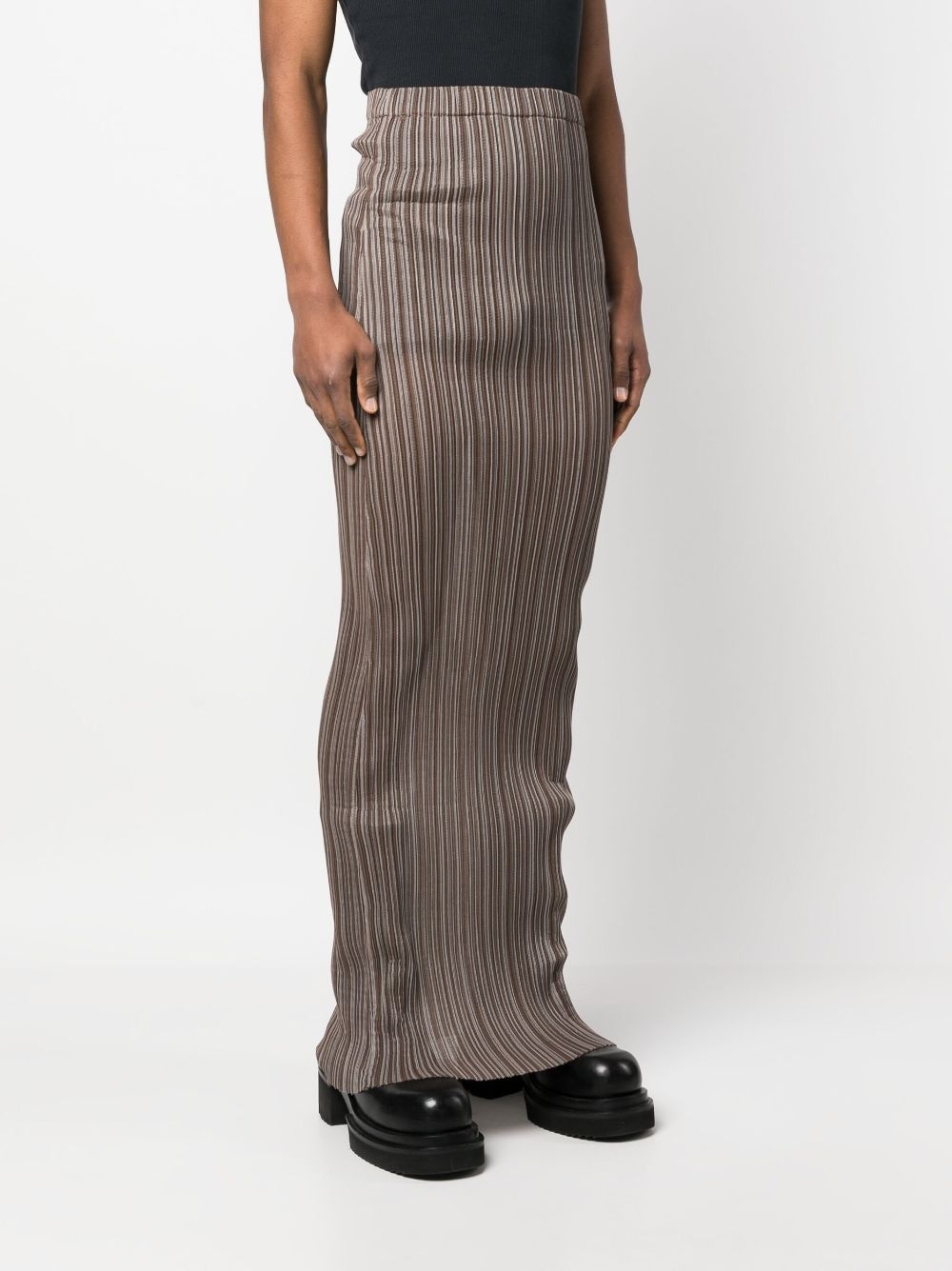 striped maxi skirt - 4