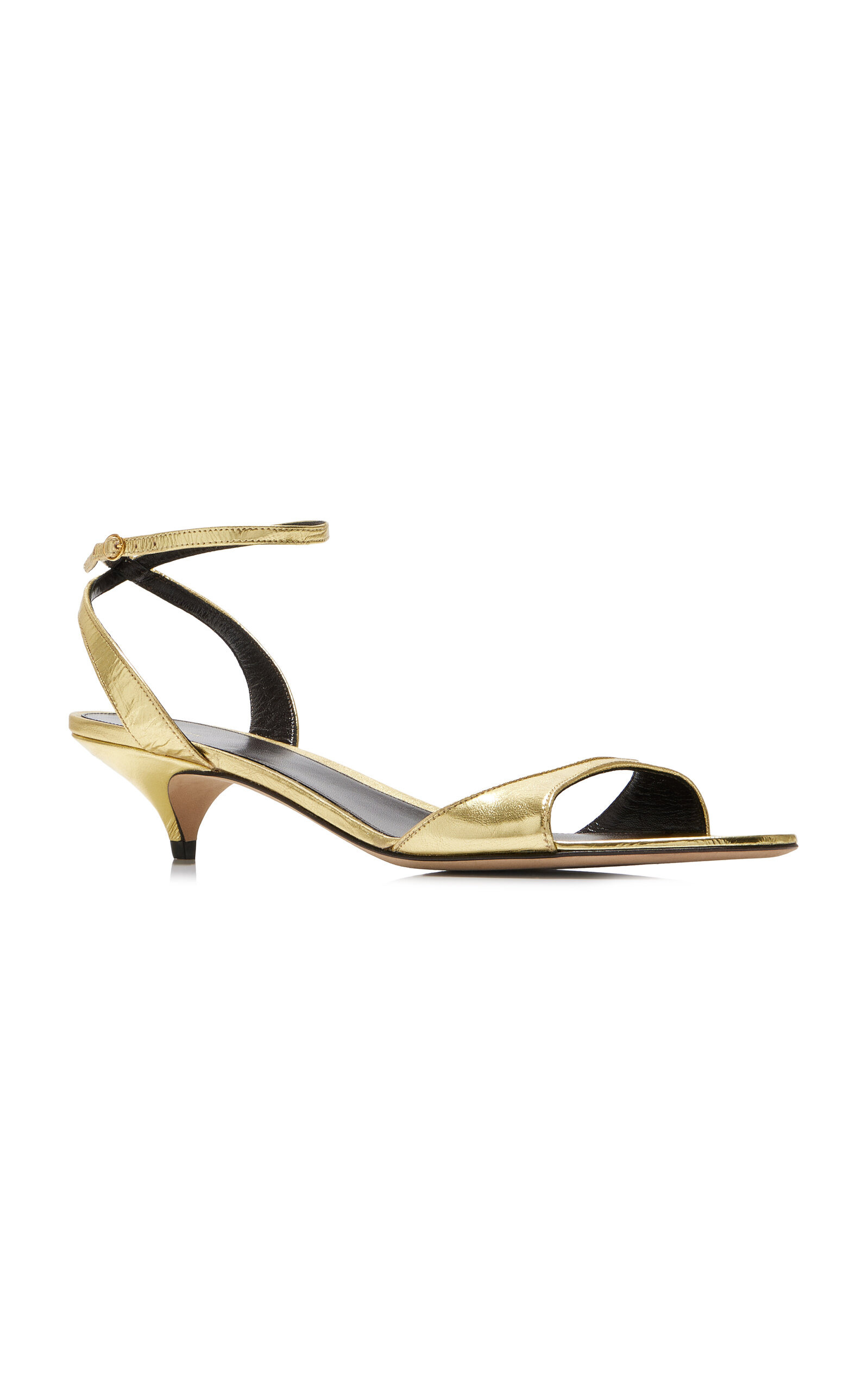 Vika Metallic Leather Sandals gold - 5