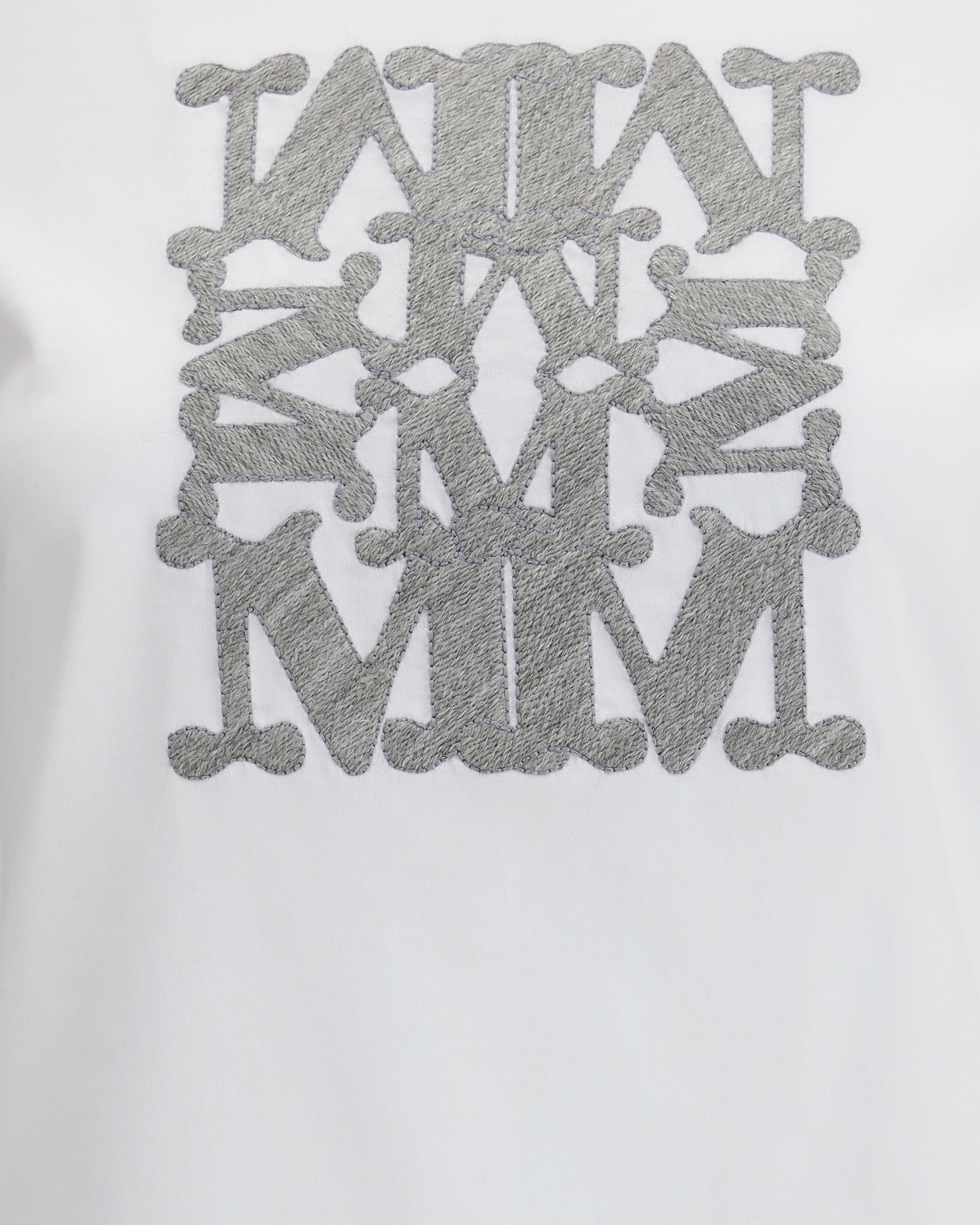 Embroidered monogram T-shirt - 3