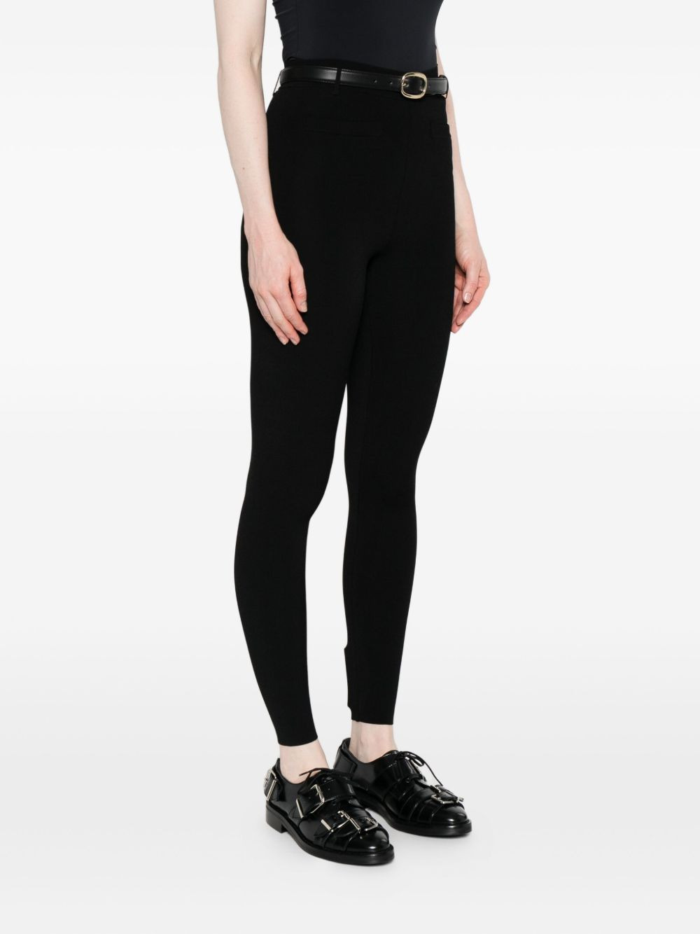 belted knit trousers - 3