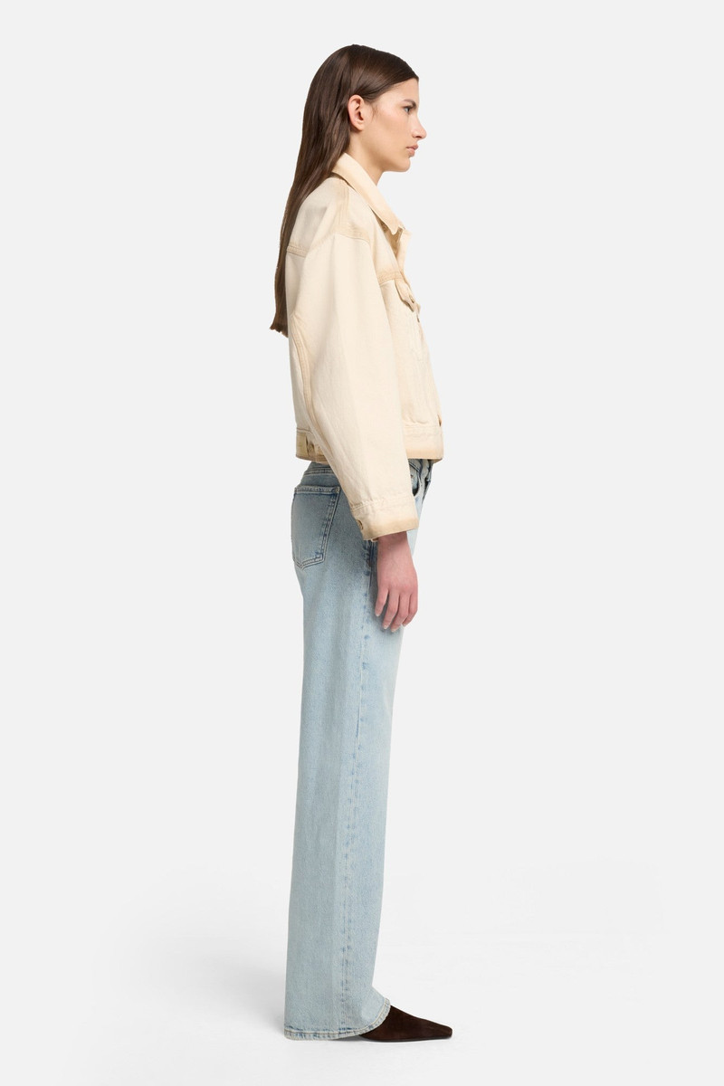 MANKIND Oli Cropped Trucker Jacket in Sand Beach 6