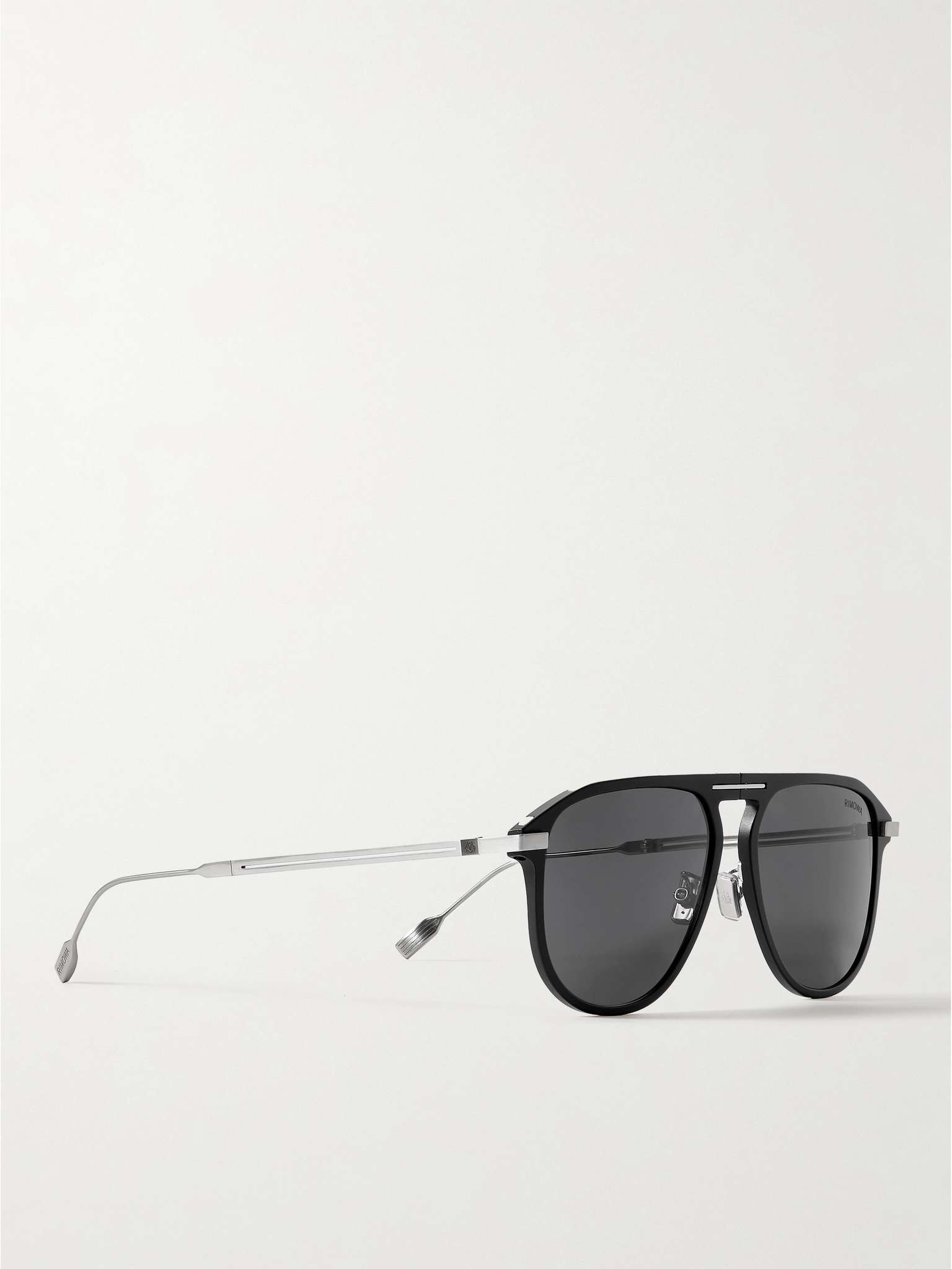 Pilot Aviator-Style Aluminium and Stainless Steel Polarised Sunglasses - 3