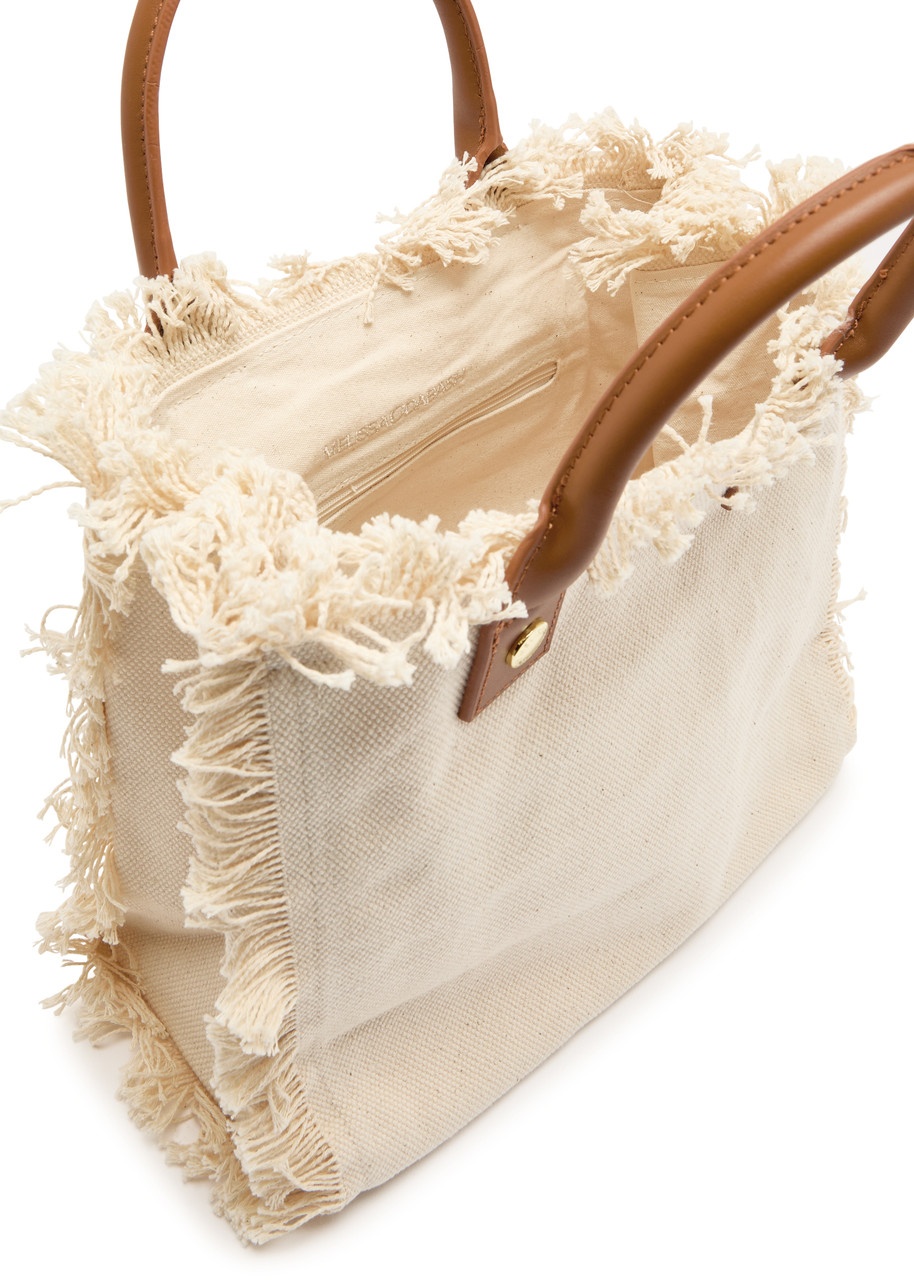 Melissa Odabash Porto Cervo Canvas top Handle bag - 4